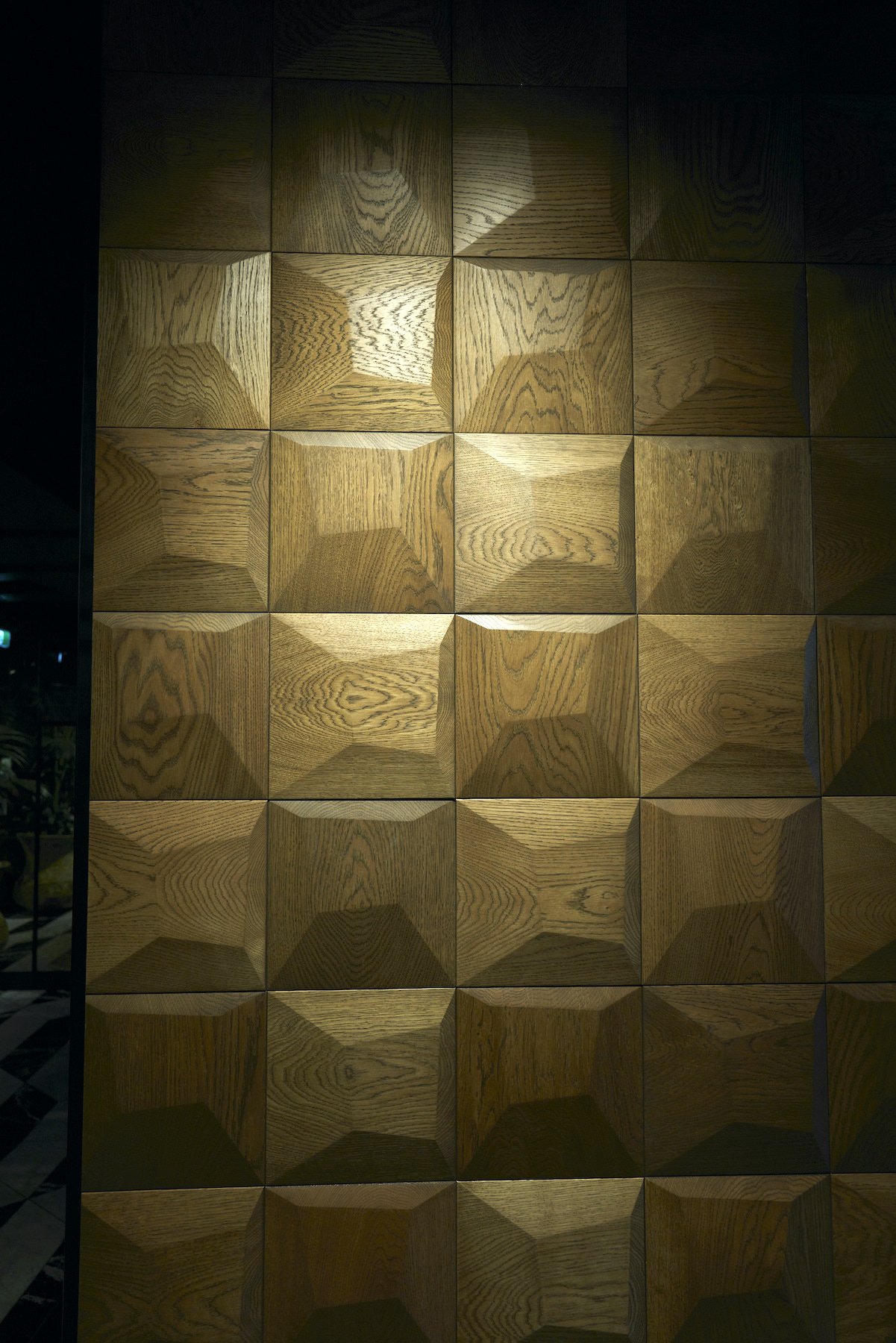 3D Decorative Wall Panelling feature wall in Restaurant interior