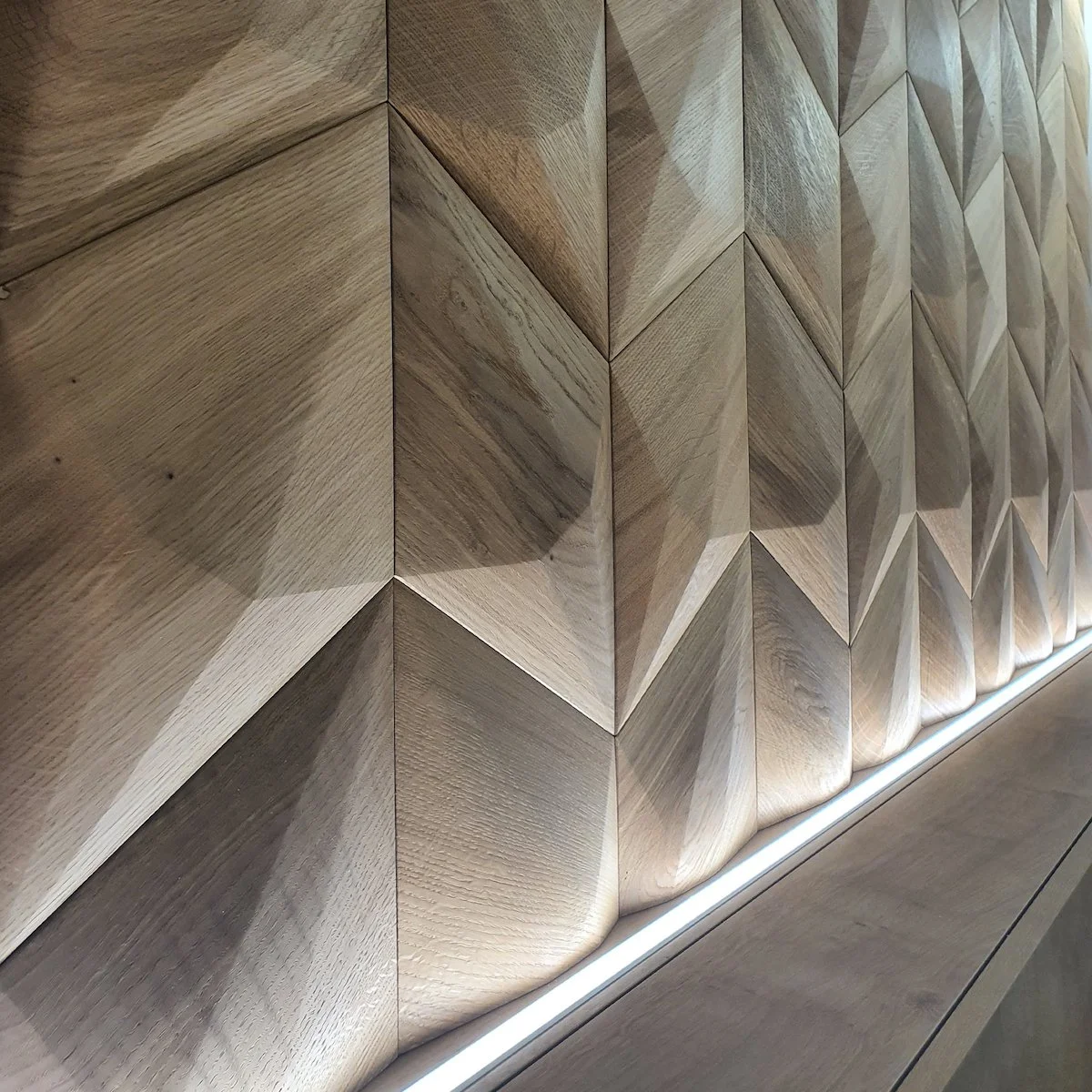 3D Decorative Wall Panelling LED lighting