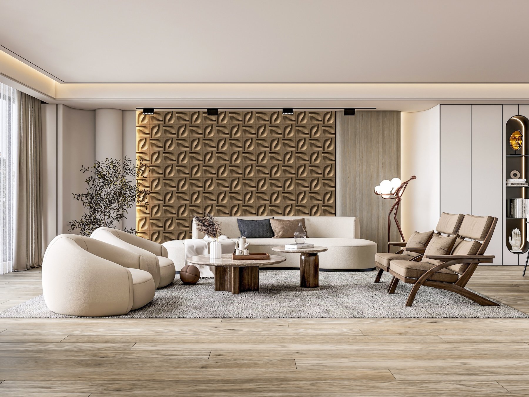 Feature Wall #7 - Impressions 3D Wall Panels (DESIGNER Series)