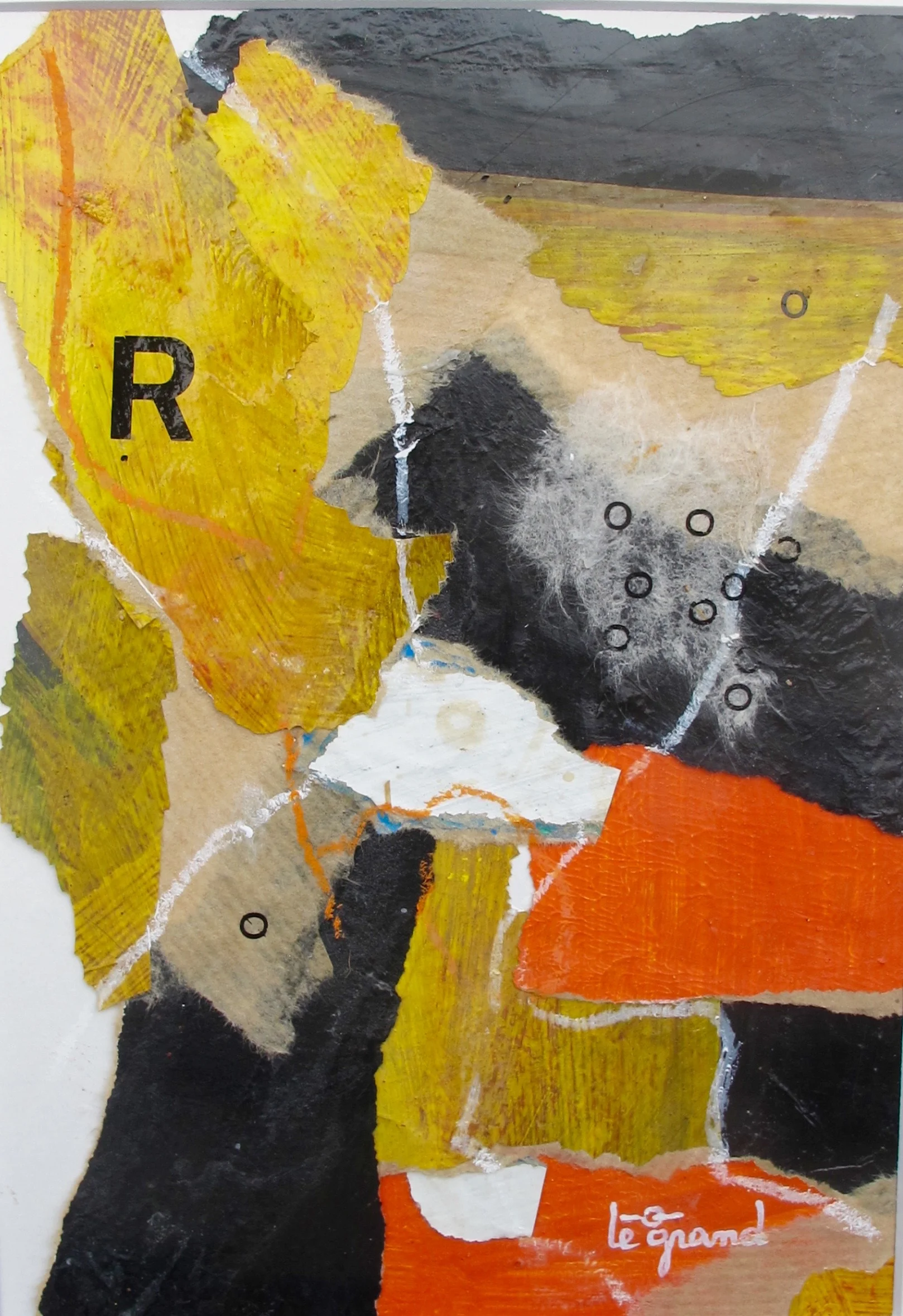 " R " 20 x 15 cm collages