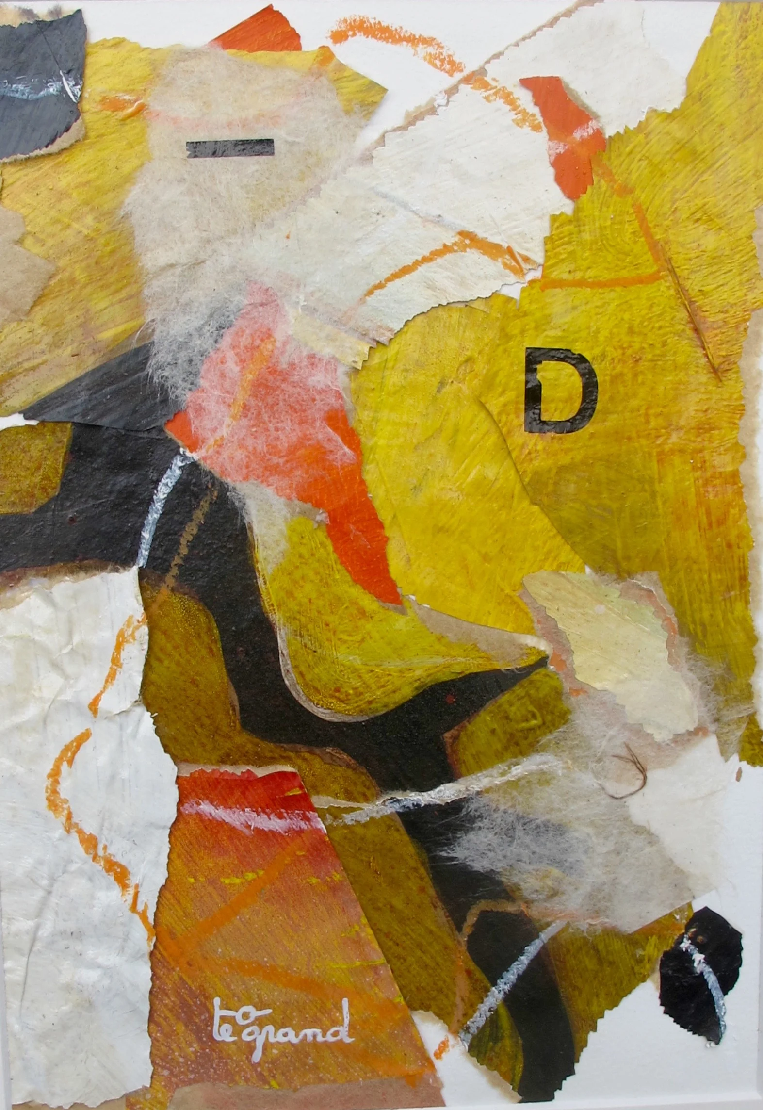 " D " 20 x 15 cm , collages 