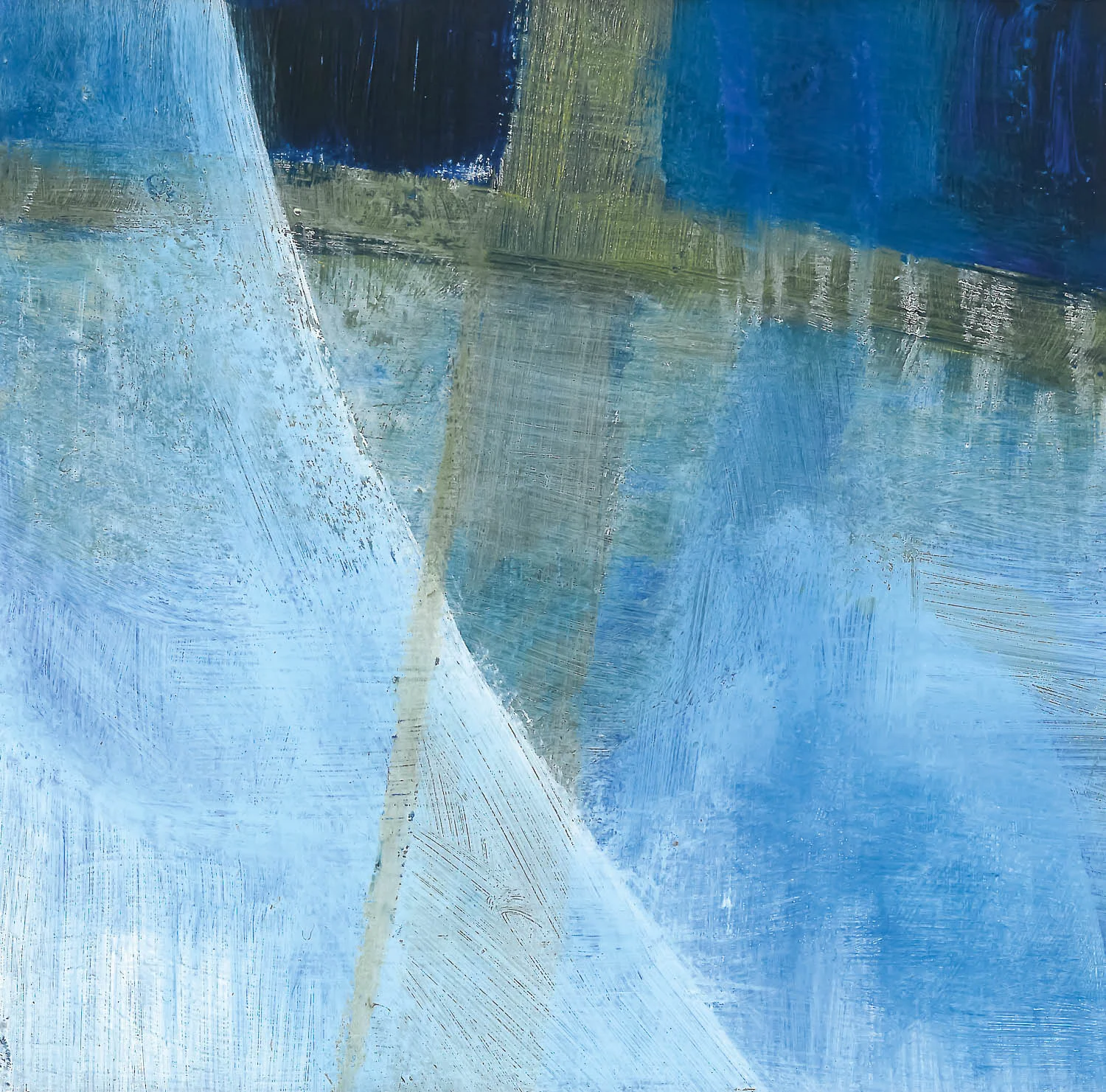 Malerei von Christiane Haid – Acryl und Kreide auf Hartfaserplatte 10×10cm,2008 