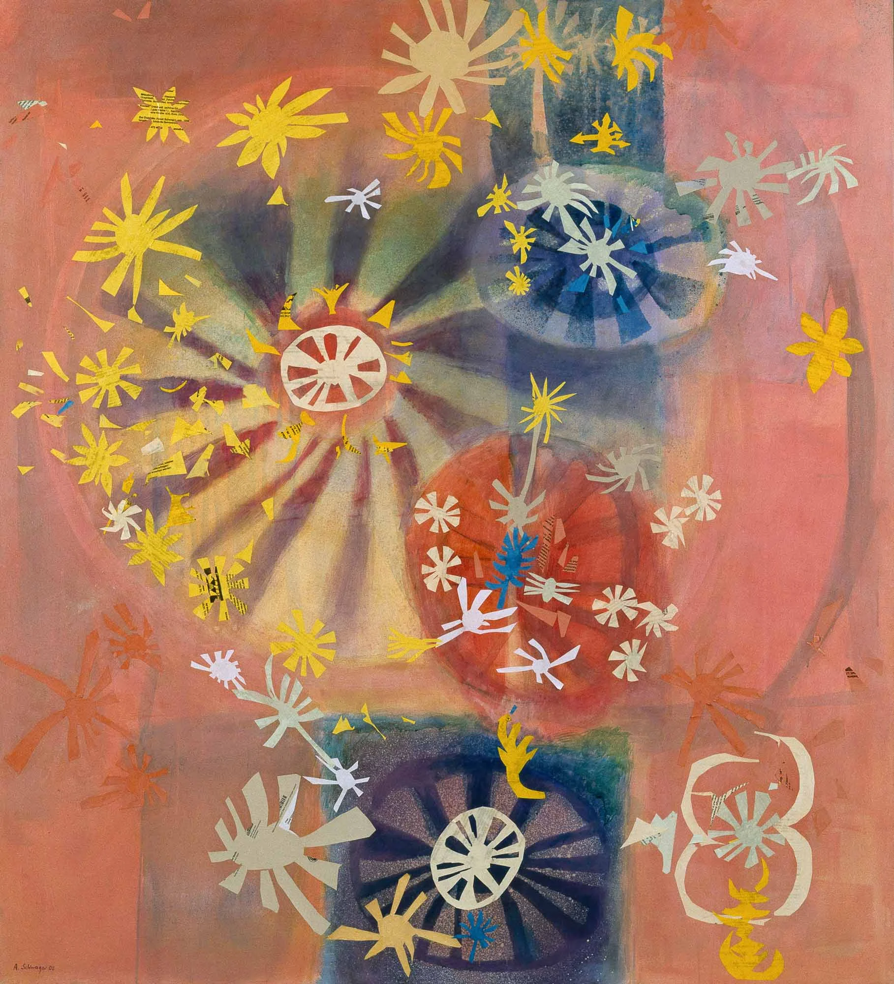 Mai (Rationalismus), 2008, Mischtechnik, Collage auf Leinwand, 165 × 150 cm