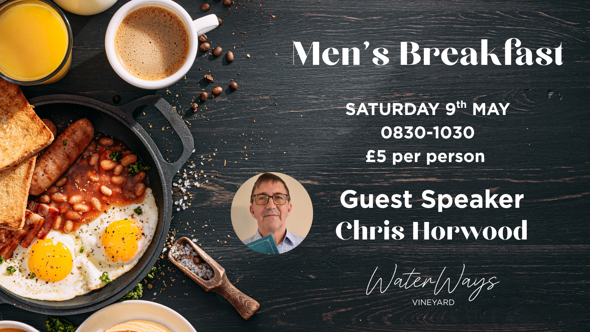 Men of Integrity Breakfast at WaterWays Vineyard