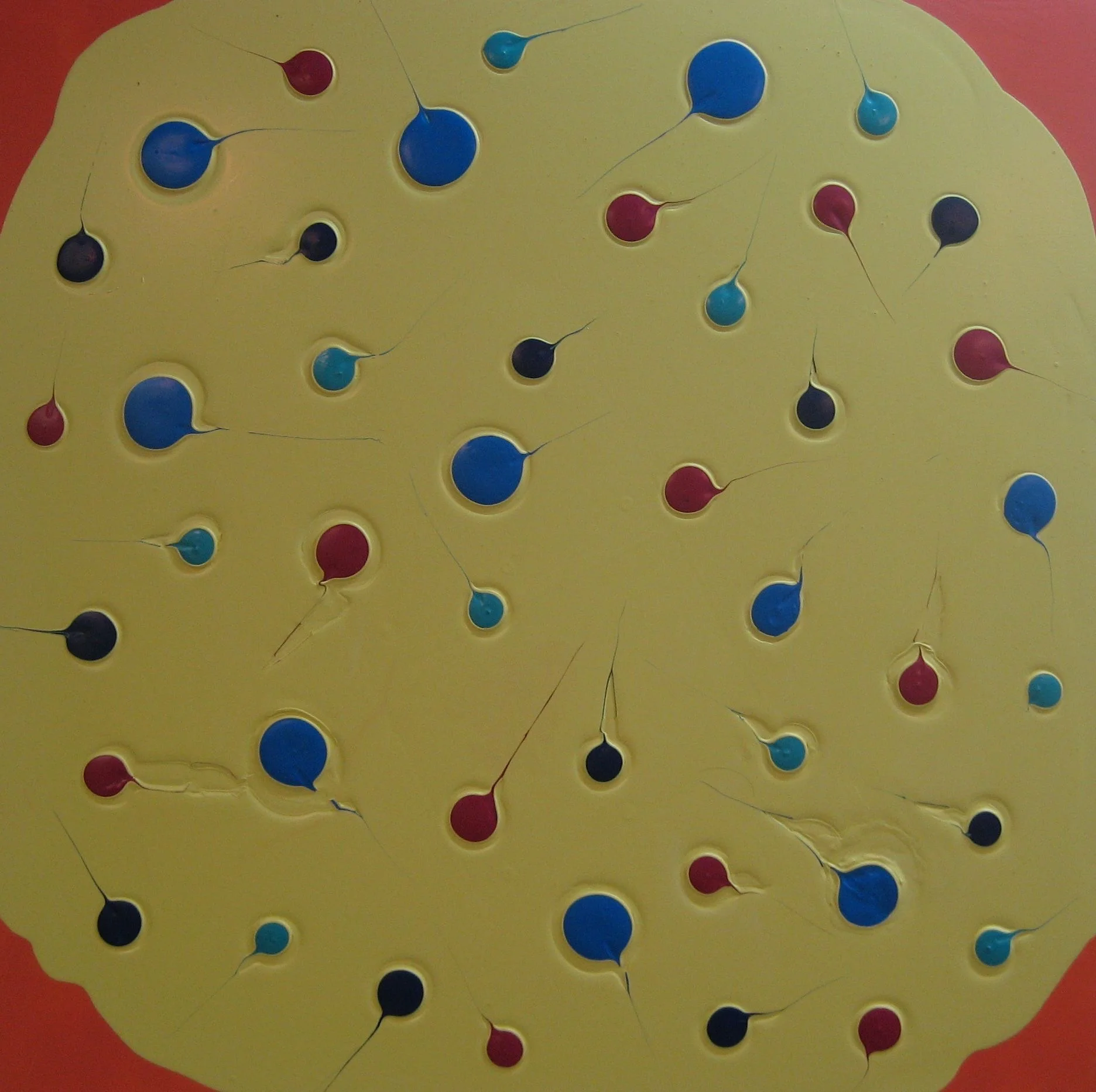 States of Matter - Gas Phase 2007  36" x 36"  Acrylic on canvas