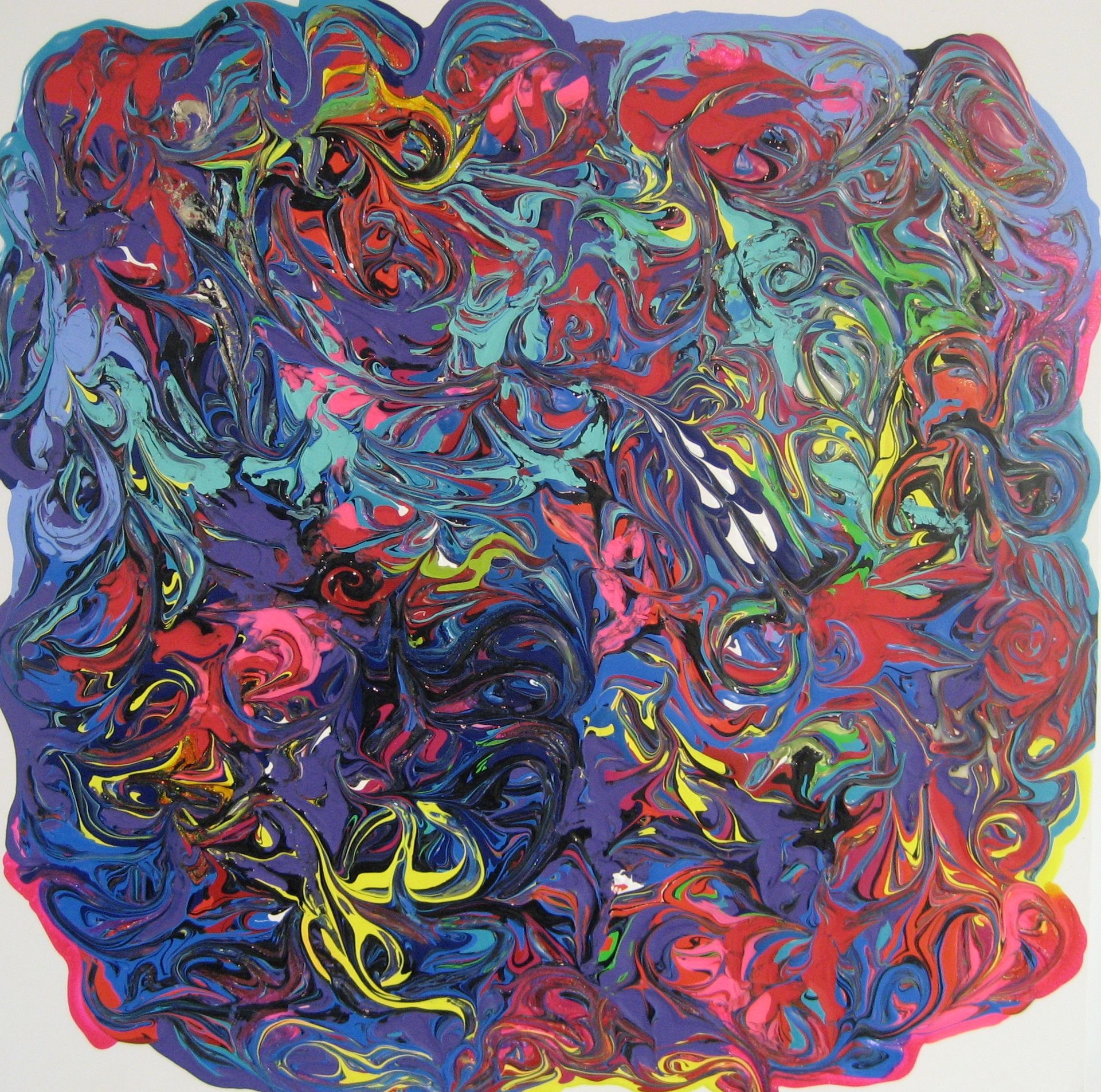 States of Mater - Liquid Phase 2007  36" x 36"  Acrylic on canvas SOLD