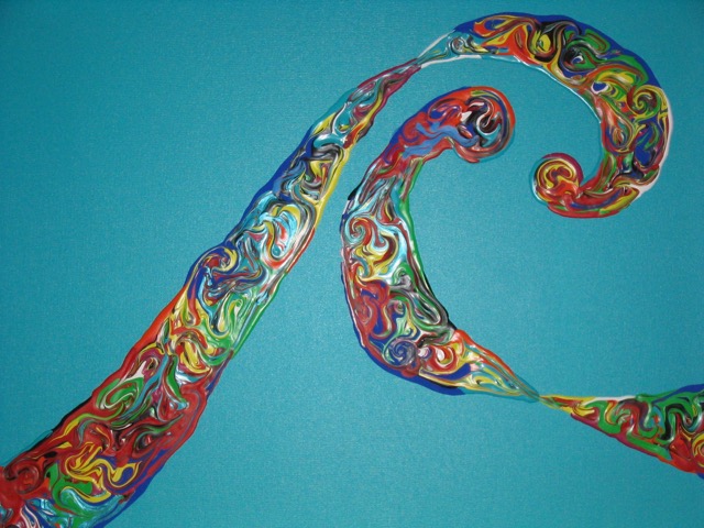 Blue Wave 2005 20" x 30" Acrylic on canvas SOLD