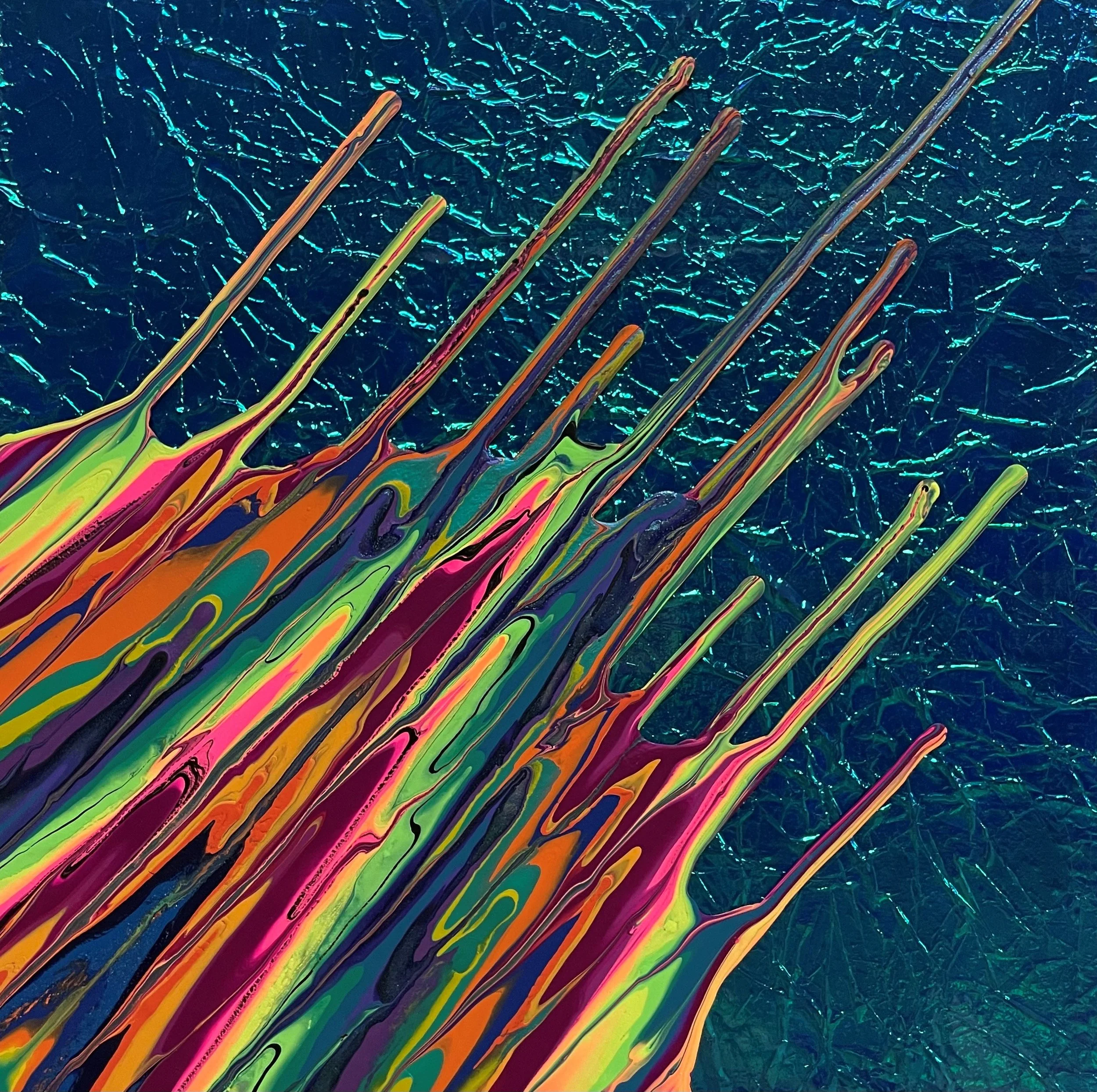 Kinetic e- Mini Collection [Xe]  12" x 12"  2022 Mixed Media SOLD