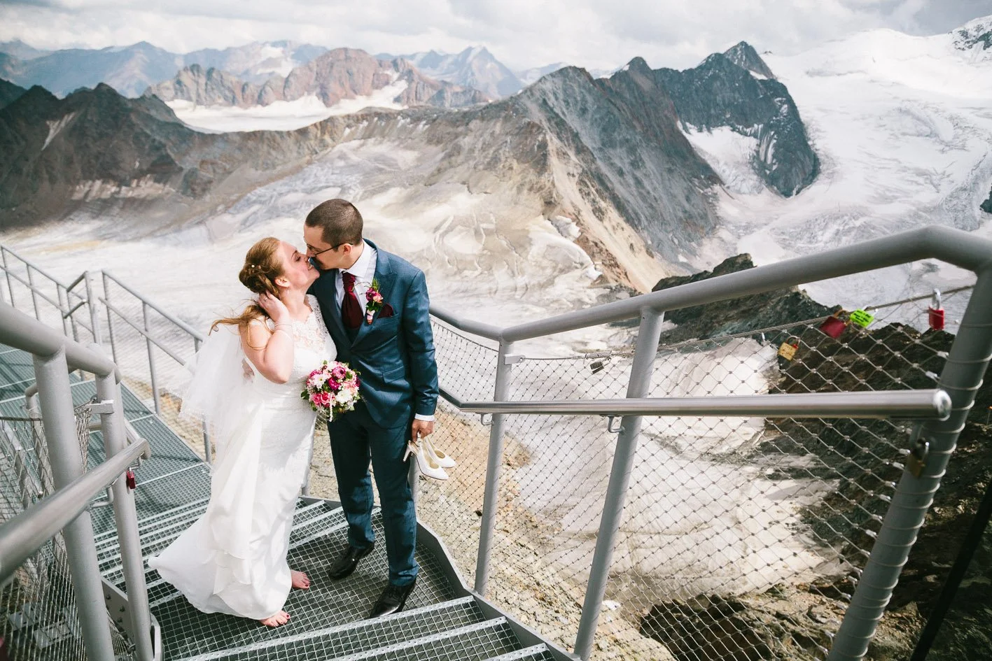 Hochzeit im Café 3440 am Pitztaler Gletscher, Tirol - MARTINA &amp; DAVID