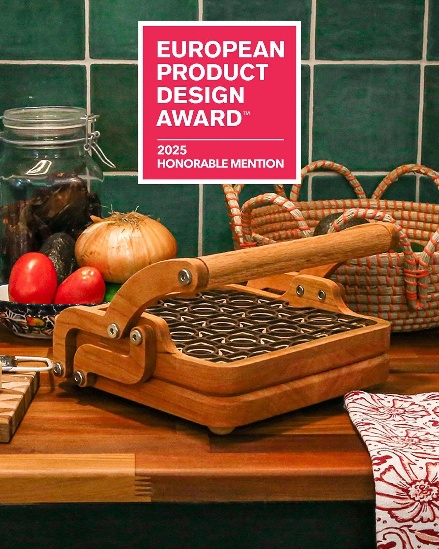 In addition to ButtonBack&rsquo;s win, I&rsquo;m deeply honored to share that my projects, the Maguey Chair, the Peque Chair, and the Tajkae Tortilla Press, received Honorable Mentions in the 2025 European Product Design Awards.

Receiving this much 