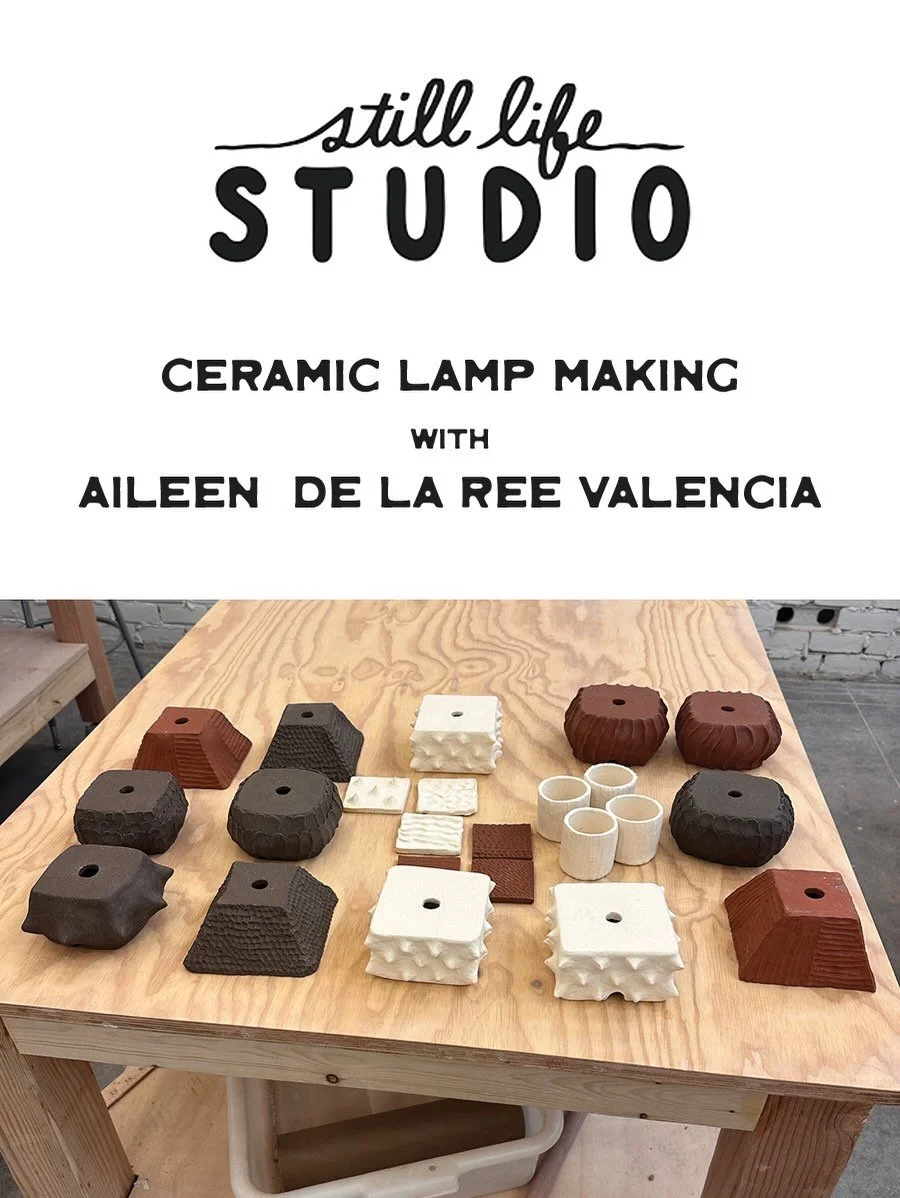 RVA! I&rsquo;m so excited to announce that I&rsquo;ll be leading a lamp-building workshop at @still_life_studios this April ✨(link in bio for more info)
If you&rsquo;re a ceramicist looking to branch out from the usual and dive into design thinking a