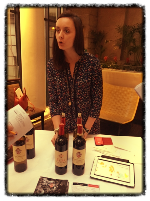 Caroline Decoster presenting 2015 vintage at a Trade Event (Photo credit: Sumi_Sumilier