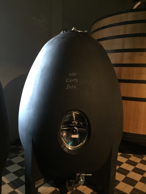 Concrete Egg used at the winery in J M Brocard (Photo credit: Sumi_Sumilier)