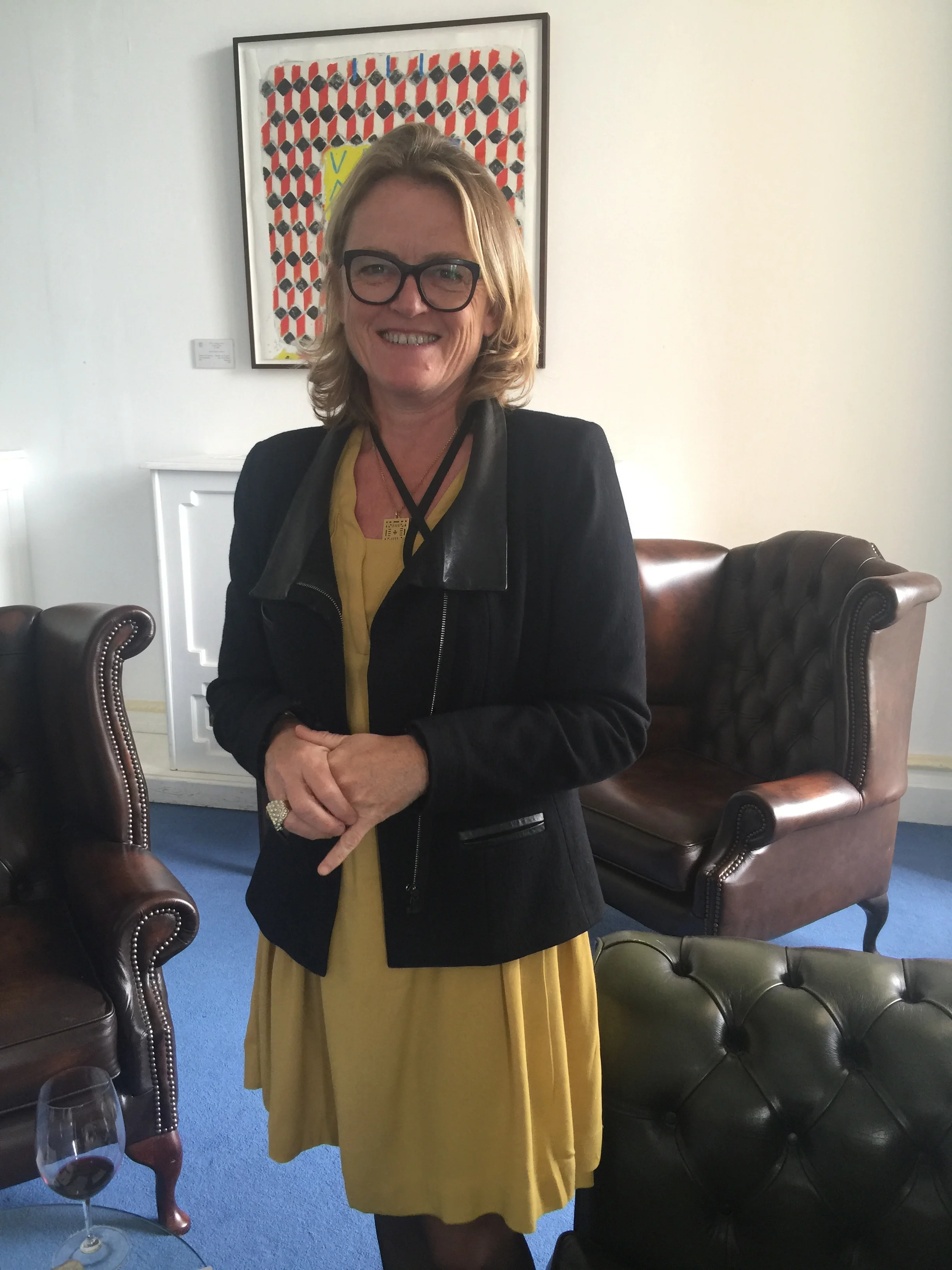 Armelle Cruse, owner of Chateau du Taillan. Also Vice President of Alliance Des Crus Bourgeois (Photo credit: Sumi_Sumilier)