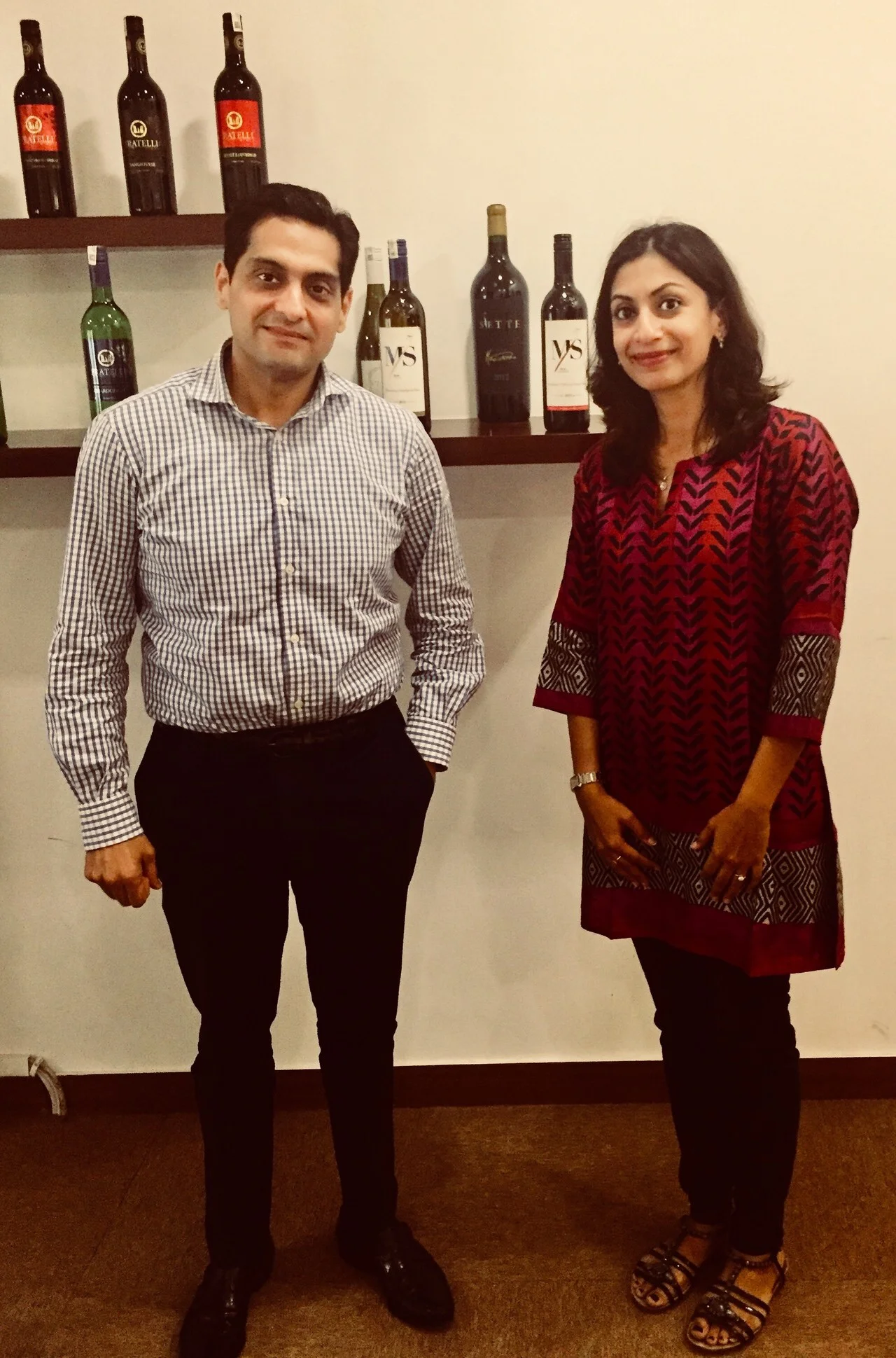 Sumi with Kapil Sekhri (Co-Founder of Fratelli). It is team spirit that is celebrated here. (Photo credit: Sumi Sarma)
