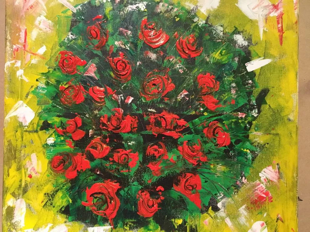 One of Shivani's latest art works on the occasion of Valentine's Day&nbsp;