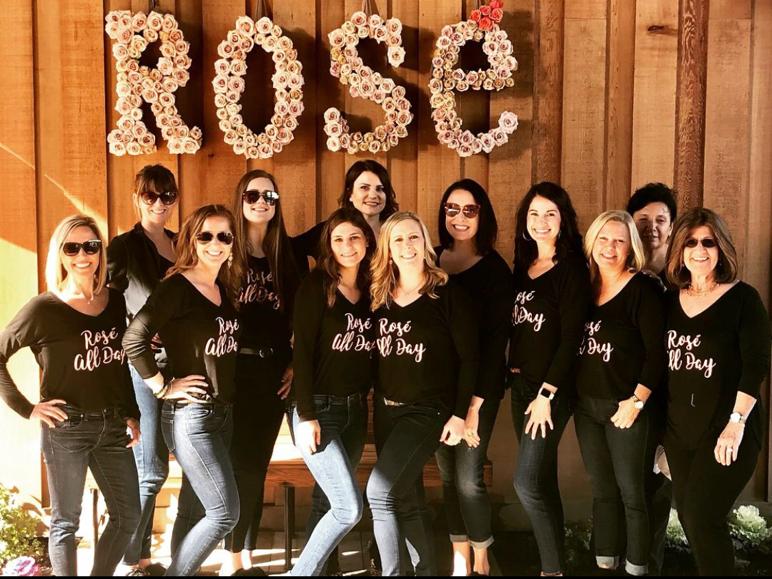 The ladies with the iron hands for winemaking. The new generation of upcoming women in wine with Sierra- third from bottom left (Credit: Sierra Zeiter)
