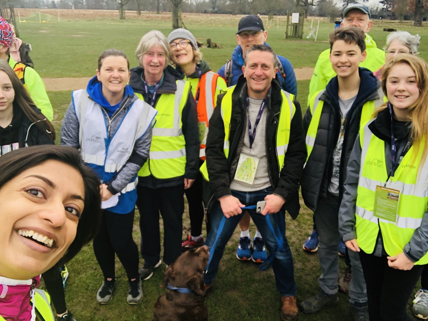 Volunteers at Parkrun start gathering and getting the park ready as early as 8 am itself! There is a lot to get done to make this run fun, organised and seamless (Image: Sumi Sarma)