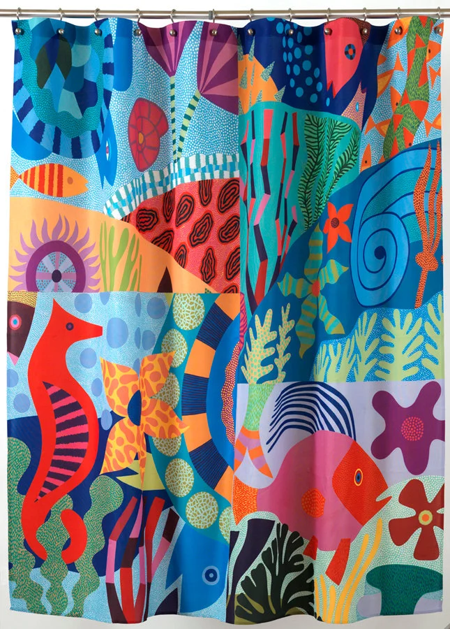 Seahorse Shower Curtain Lisa Houck Seahorse Shower Curtain Lisa Houck, Seahorse Shower Curtain
