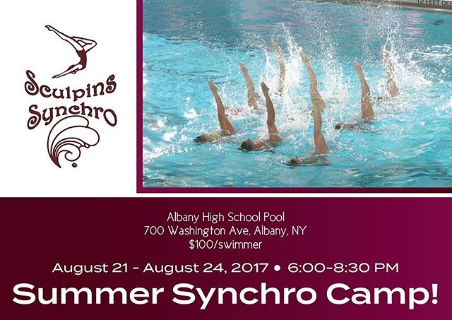 Want to learn more about synchronized swimming? Sign up for our summer camp! #synchro #sculpins