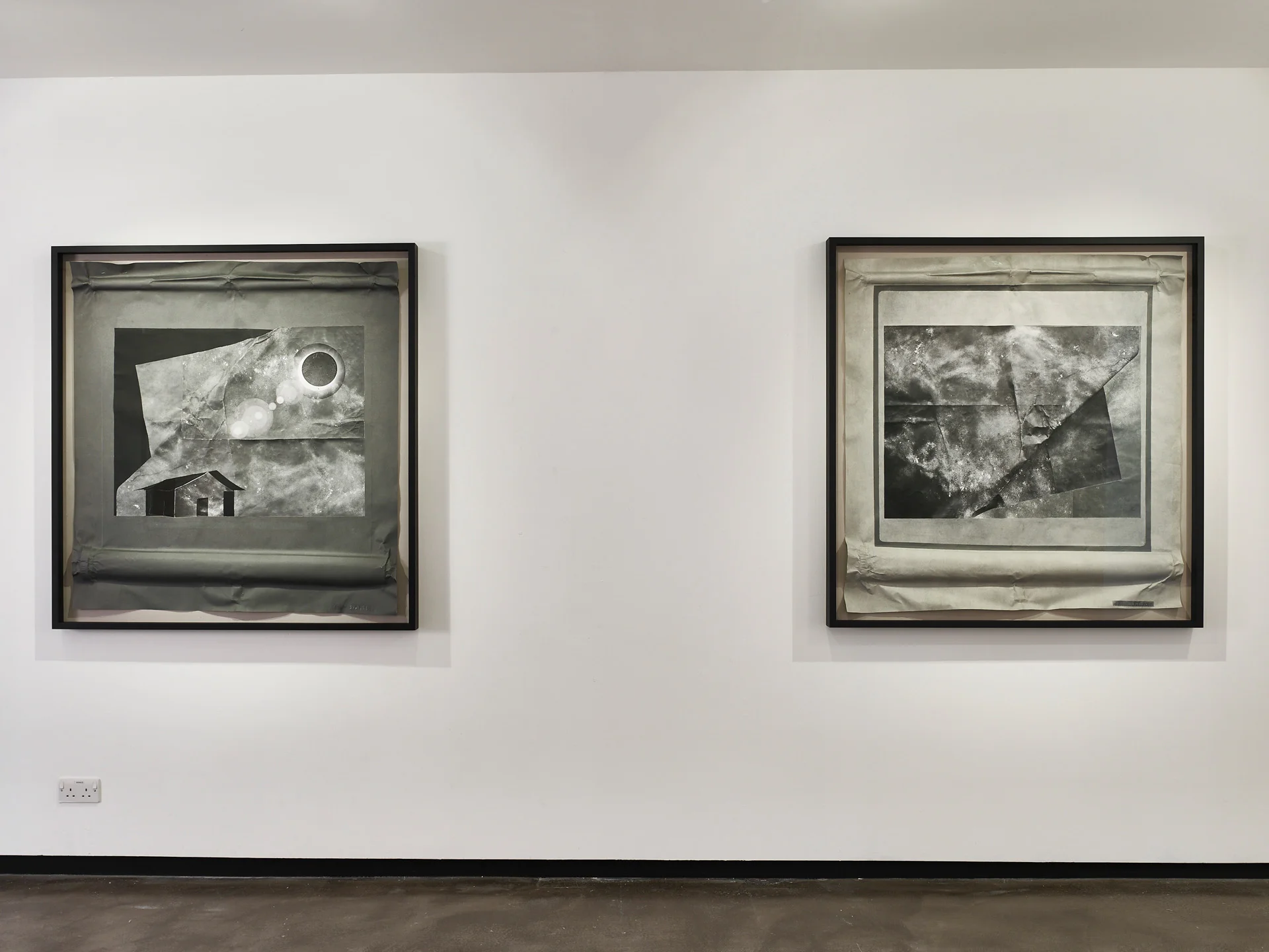 Installation view, ‘October’, Gallery North, Newcastle, 21 October – 13 November 2015 Left: October. 25.7.2015. Right: October 1.7.2015