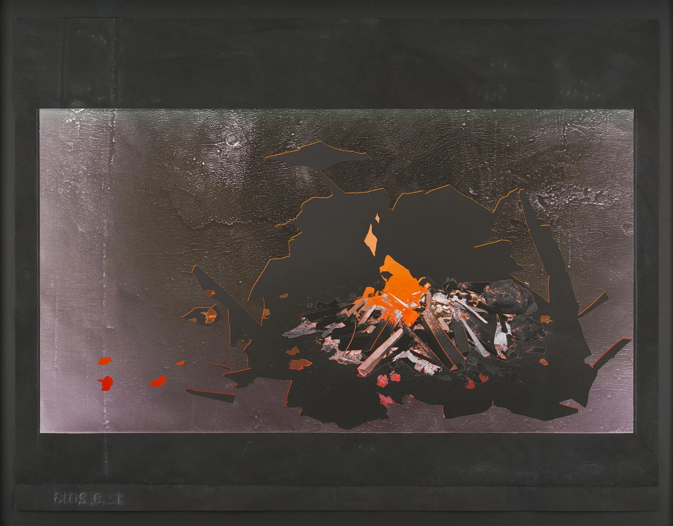 12.3.2016 , 2016 Paper, black carbon, giclée print 105.5 x 138.5 cm