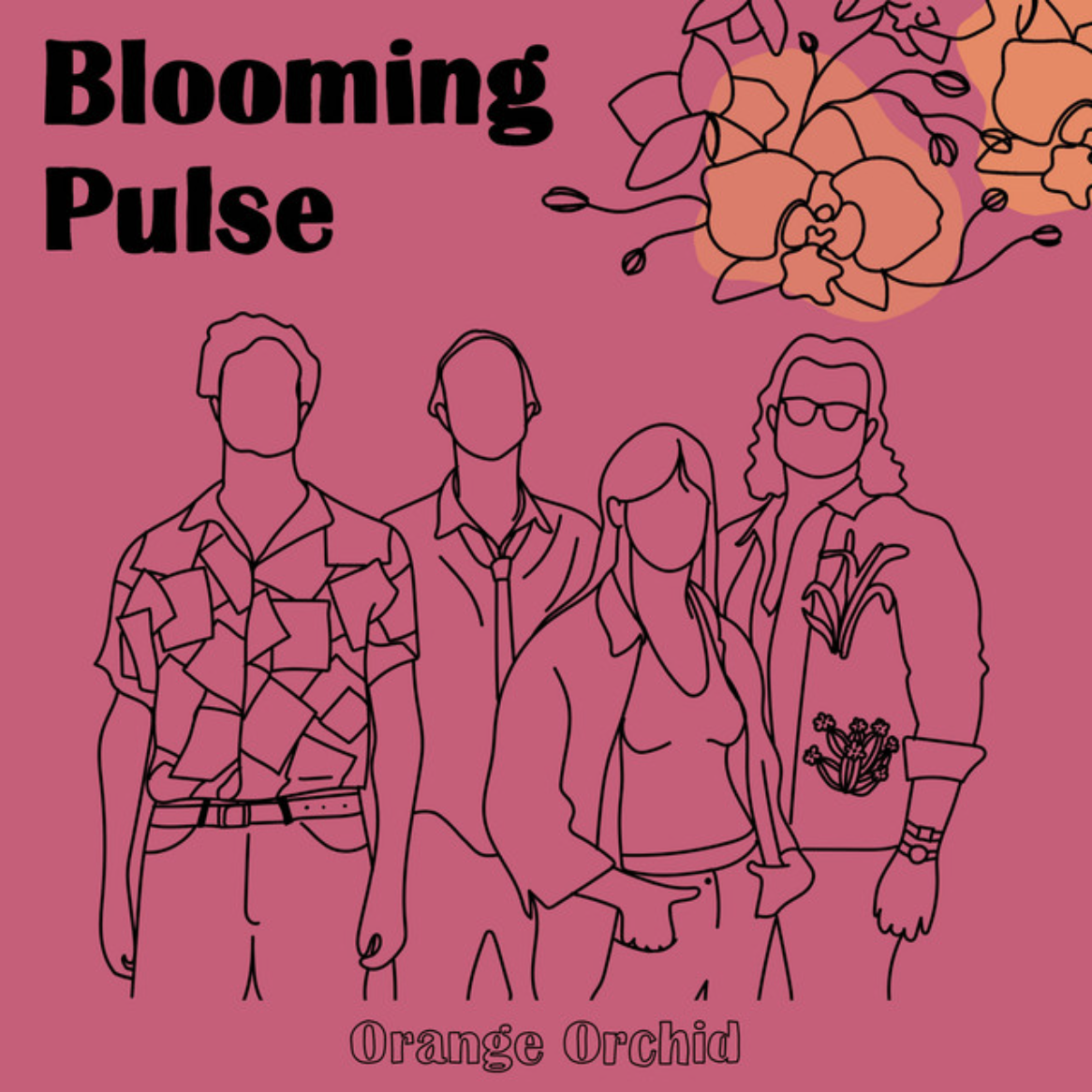 Orange Orchid - Blooming Pulse