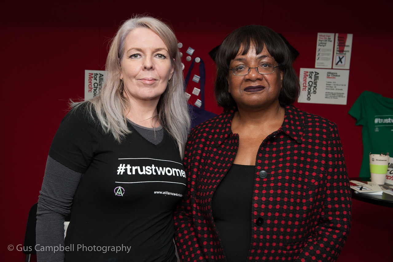 Diane Abbott with Naomi at the Labour Party Conference