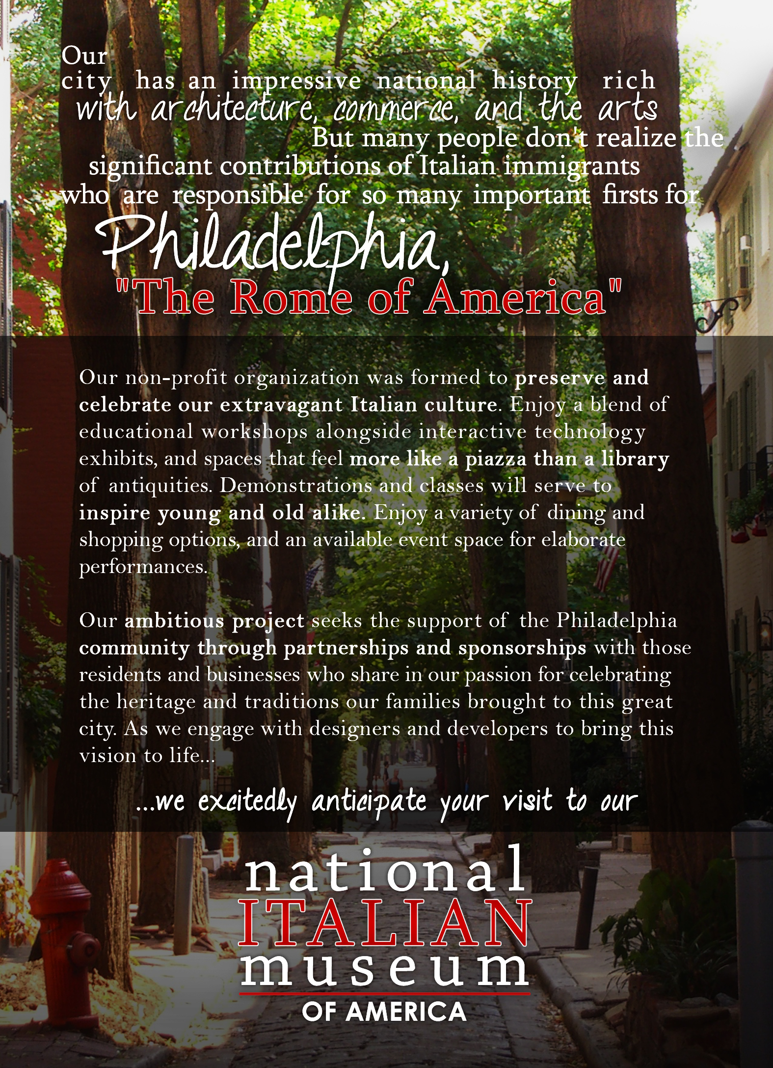 National Italian Museum of America - Poster for Interest
