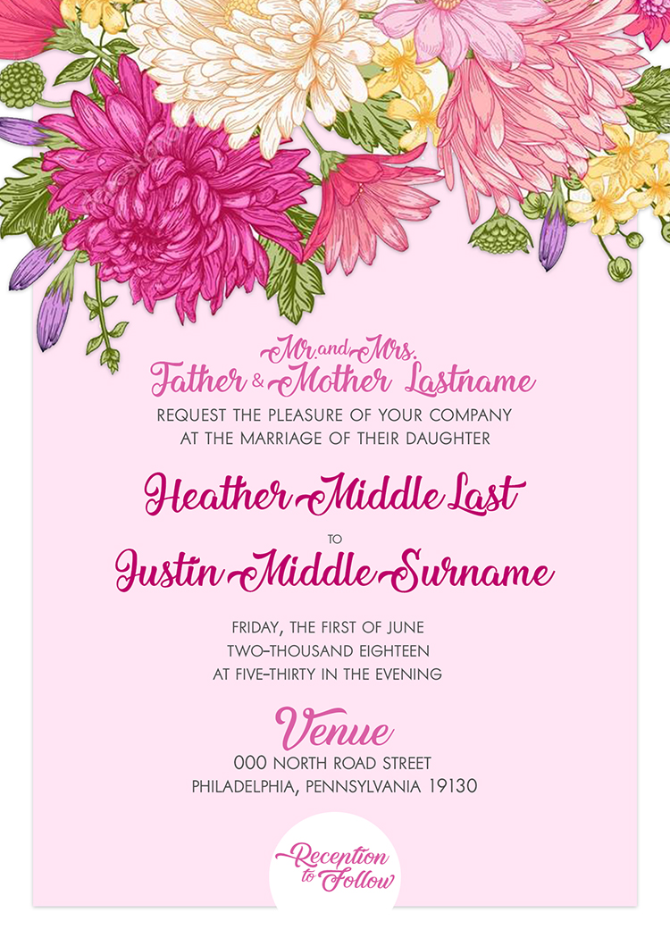 Spring has SPRUNG - Wedding Invite (5 x 7)