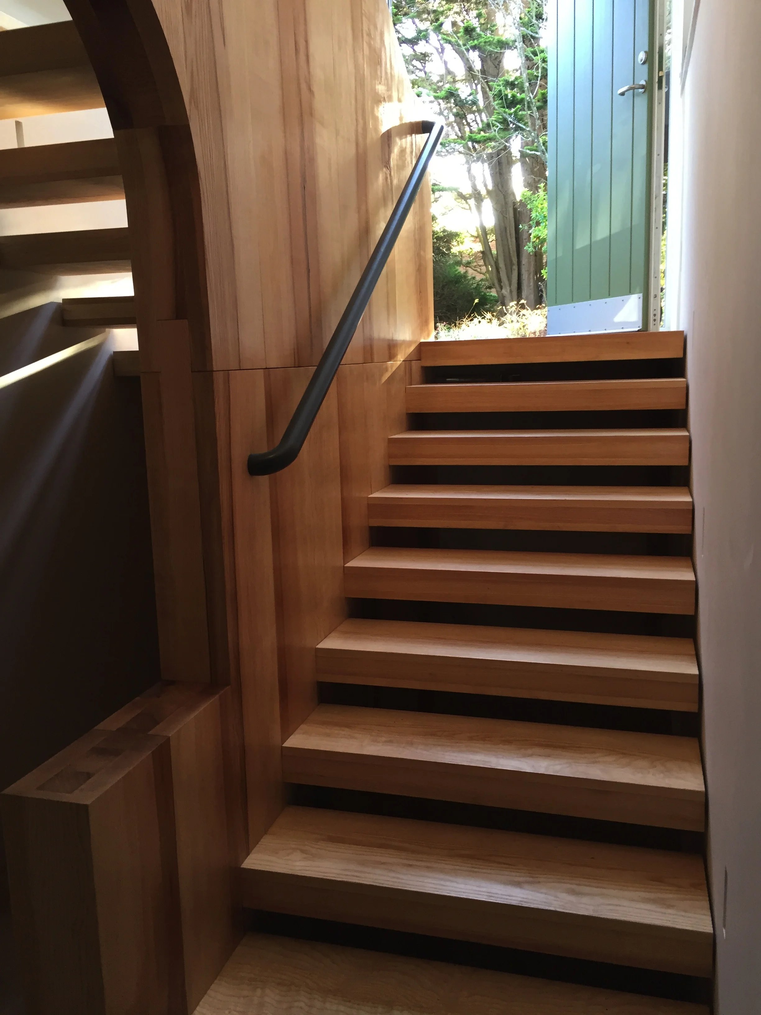 Bottom of staircase looking up