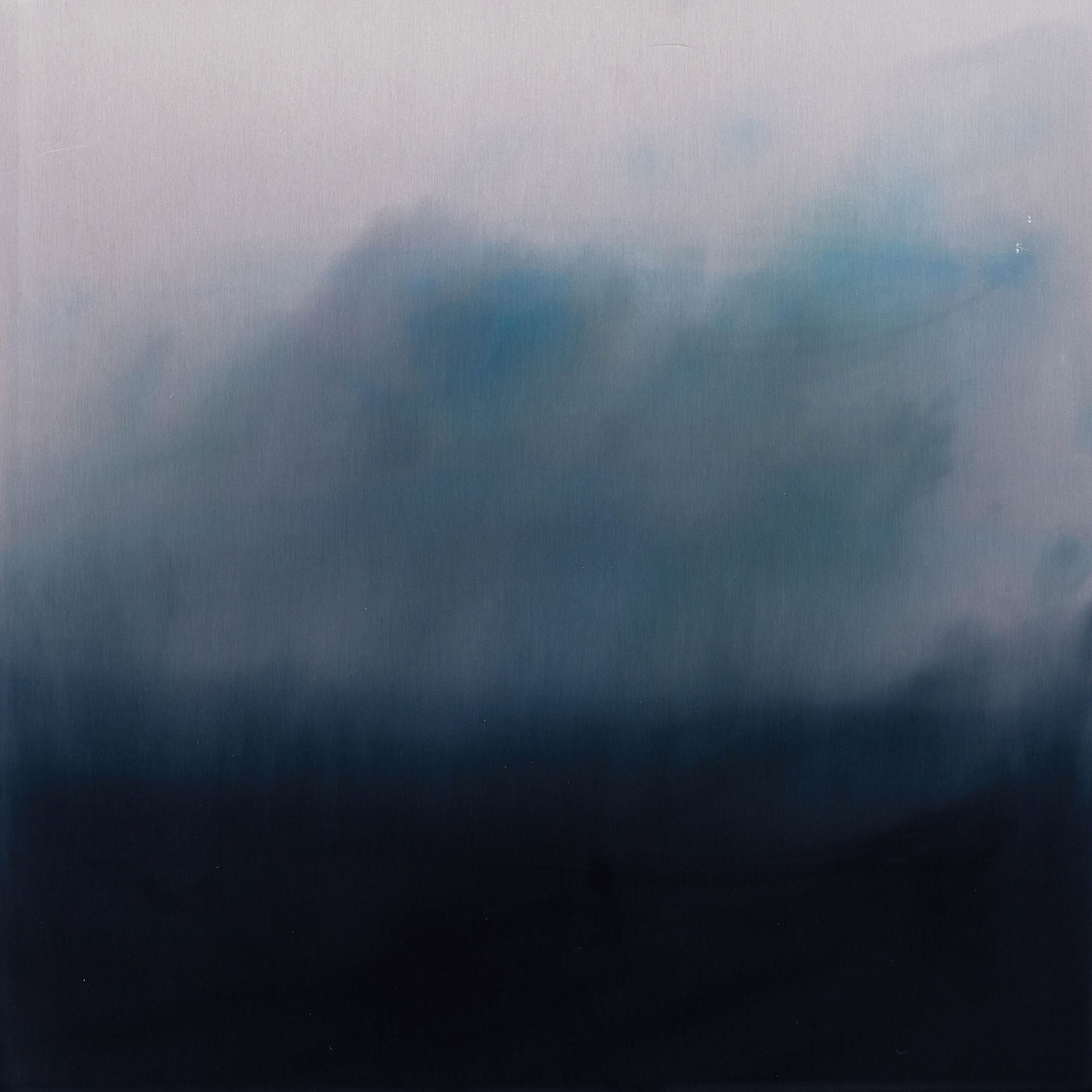 KOMOREBI (LIGHT FILTERING THROUGH THE TREES), Dye, Water, Anodized Aluminum, 12" x 12" 2016