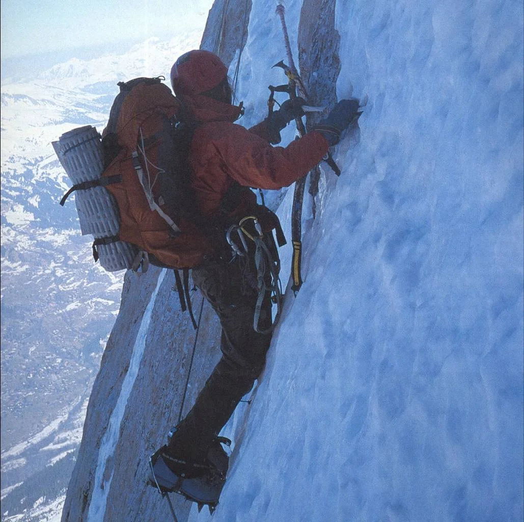 Ice climbing in Italy