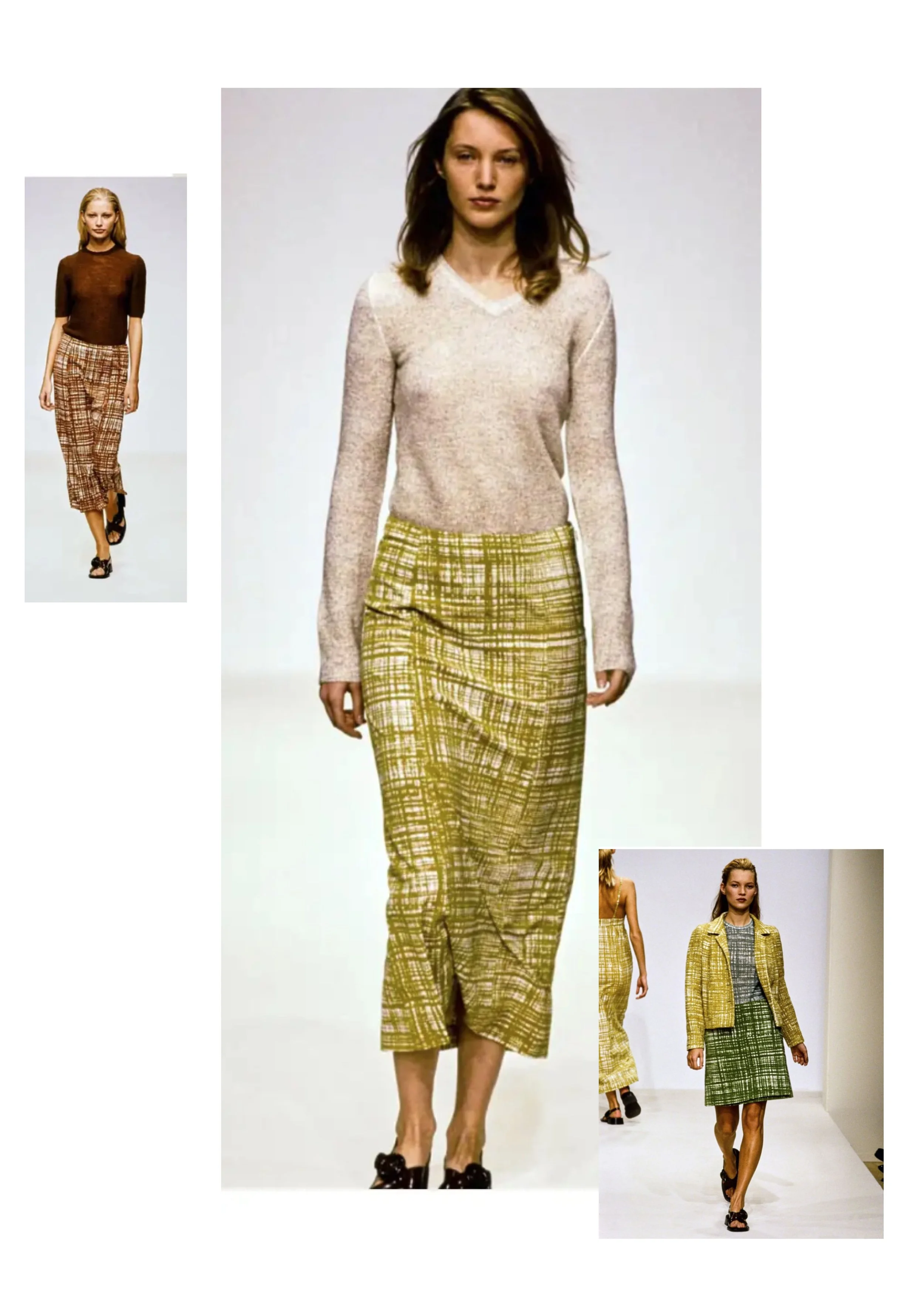 Prada by Miuccia Prada Spring Summer 1996 Runway Collection Silk Printed Skirt.jpg