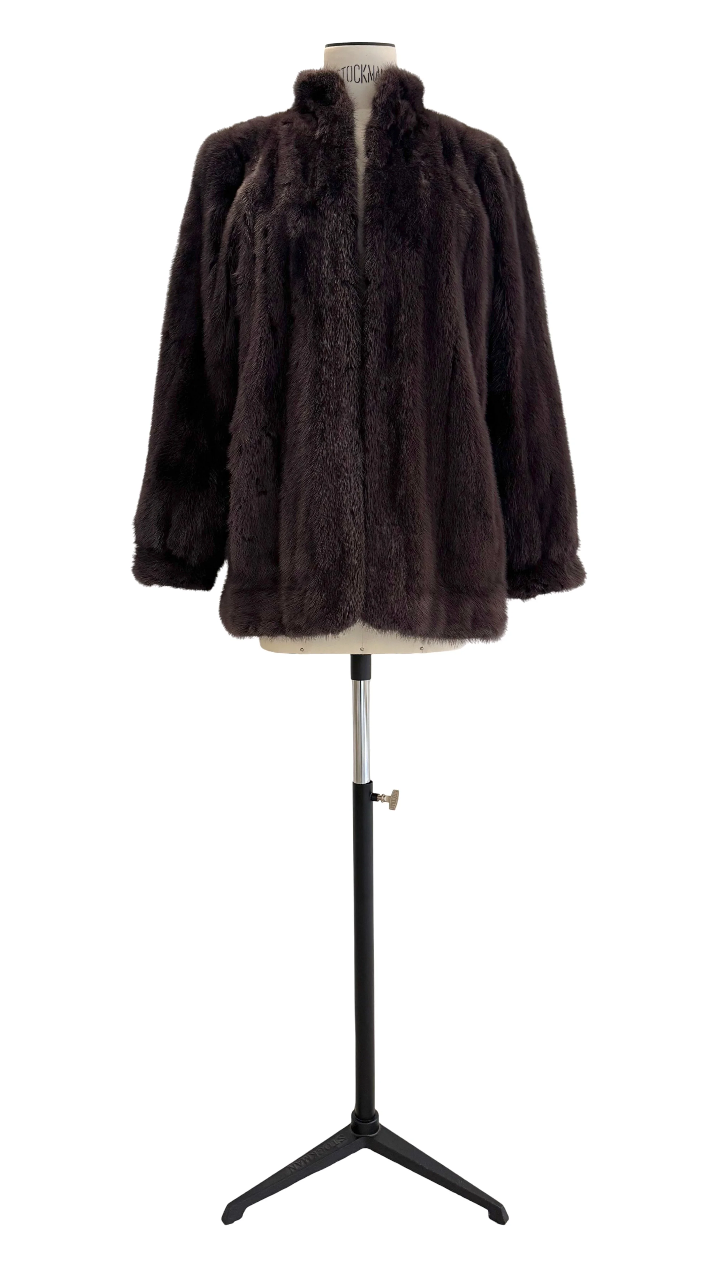 Yves Saint Laurent 80s Vintage Mink Prune Colors Jacket
