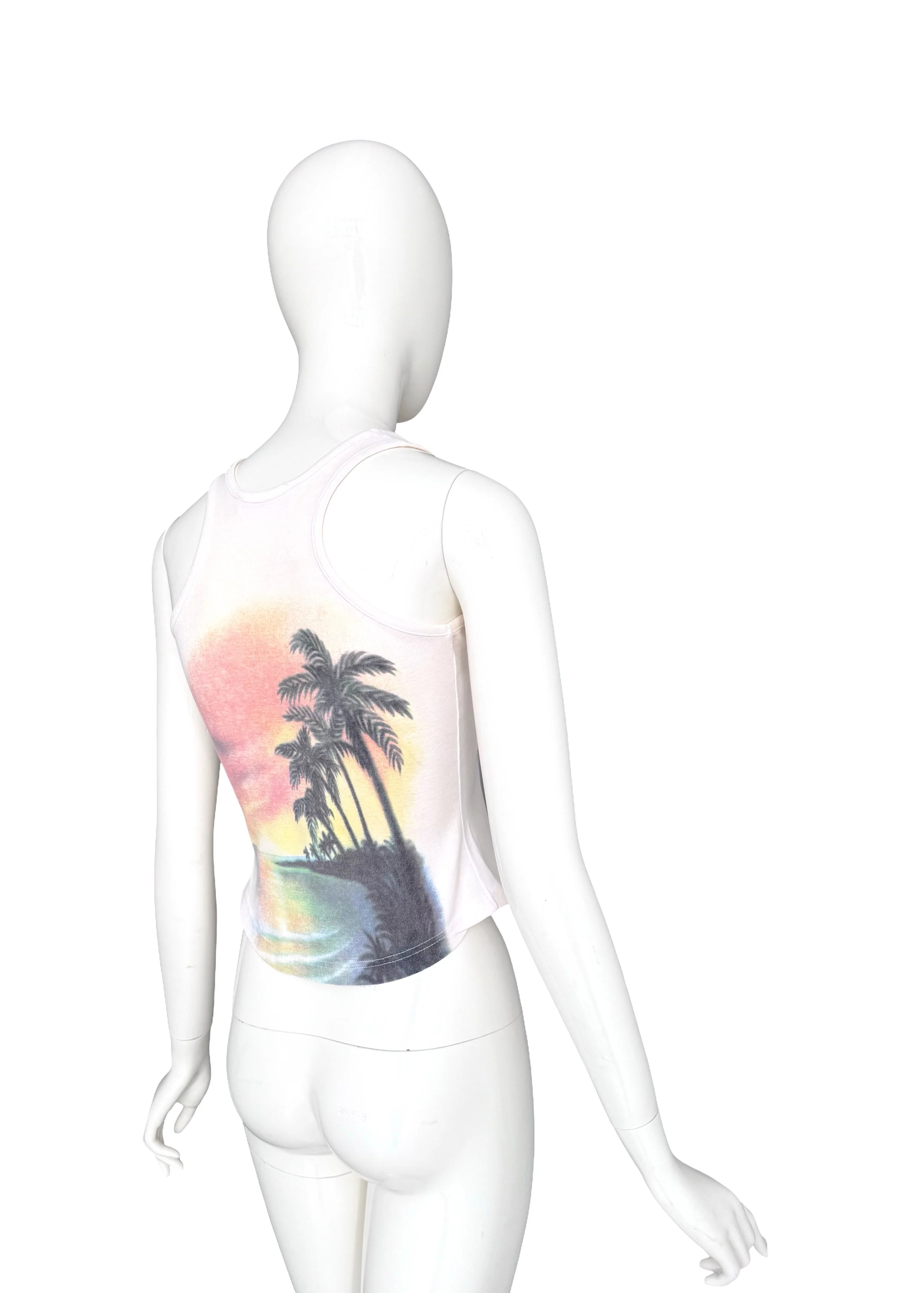 Chloé by Stella McCartney Spring Summer 1999 Runway Documented Hummingbird Print Tank Top