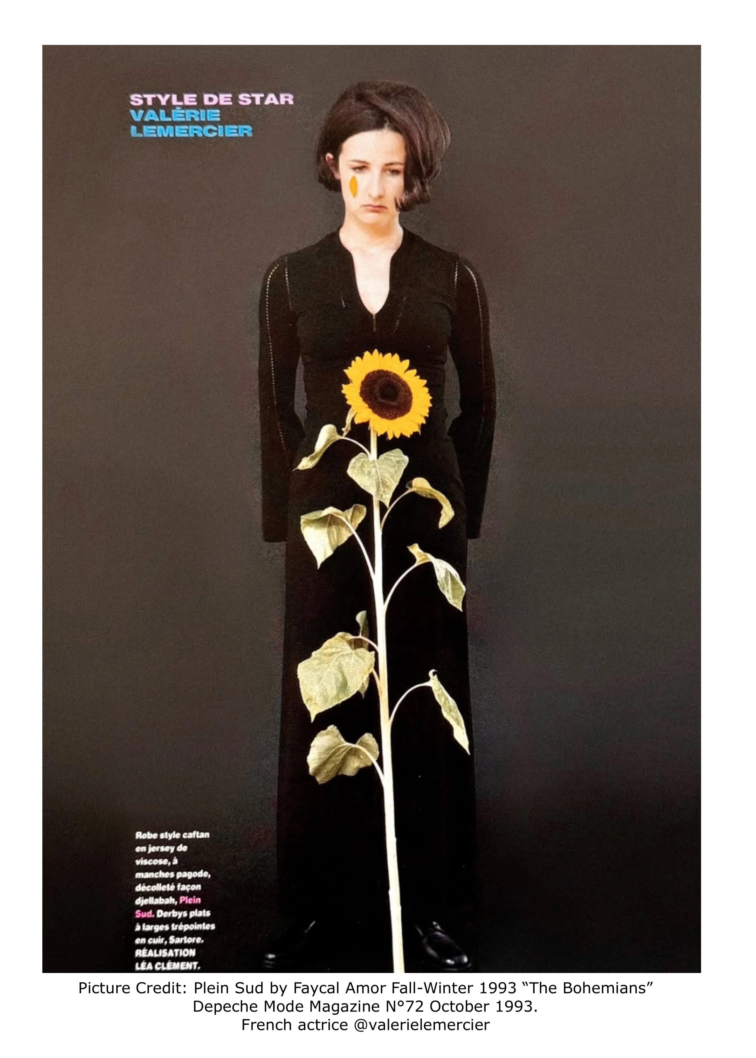 Plein Sud by Faycal Amor Fall-Winter 1993 “The Bohemians” Black Dress