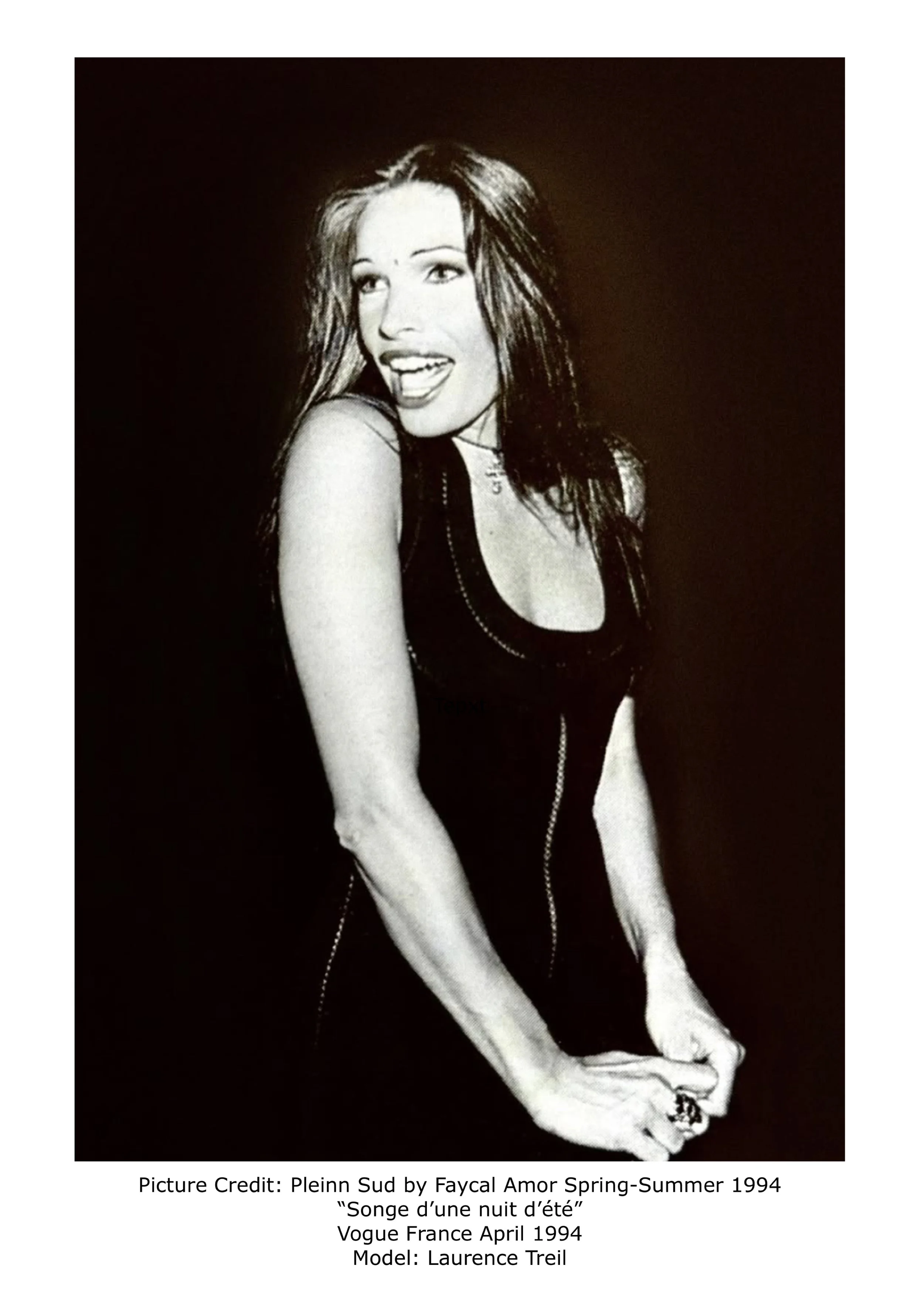 Plein Sud by Faycal Amor Fall-Winter 1993 “The Bohemians” Black Dress