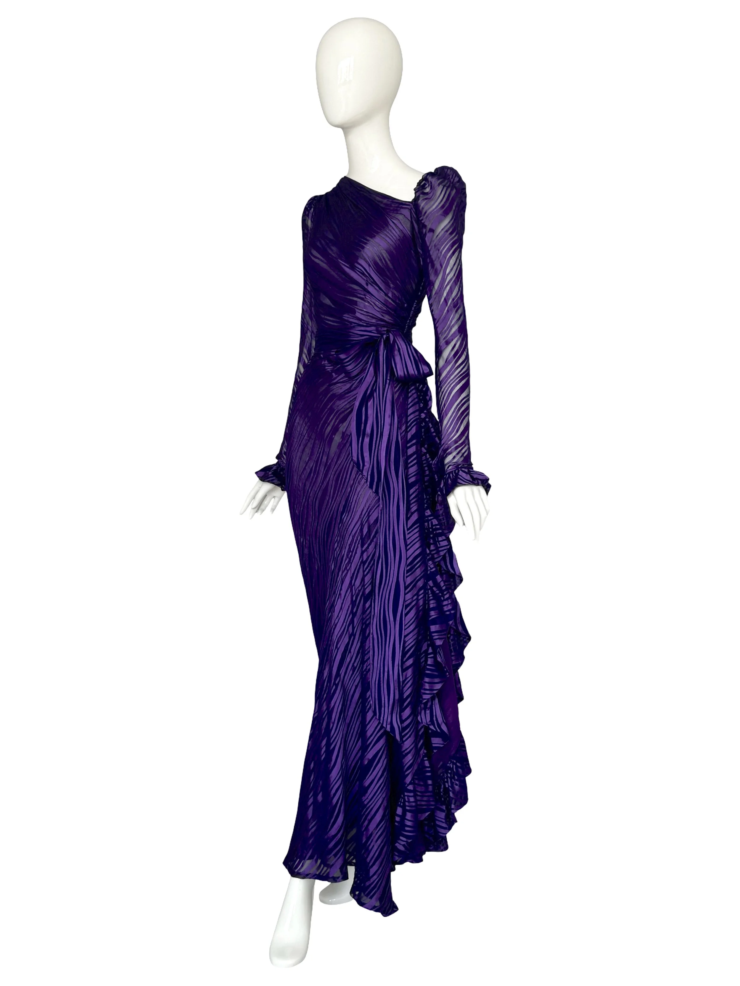 Yves Saint Laurent F/W 1981 Runway Silk Dress