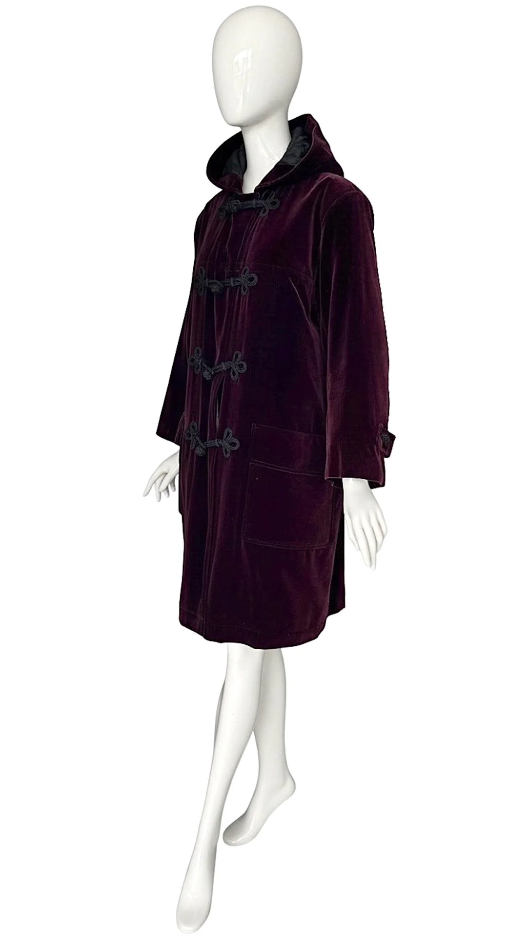 Yves Saint Laurent Rive Gauche 70s/80s Velvet Coat