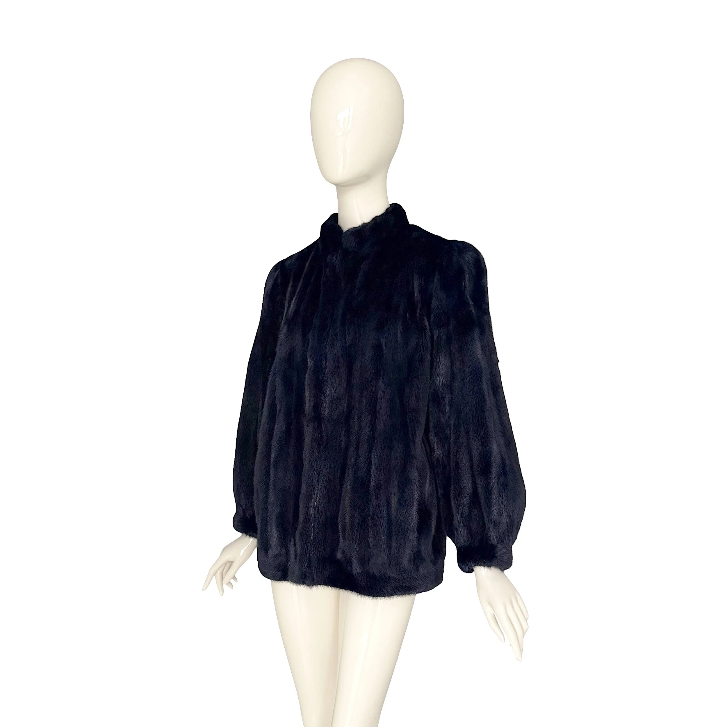 Vintage 1970s Midnight Dark Blue Majestic Canadian Mink Fur Jacket.jpg