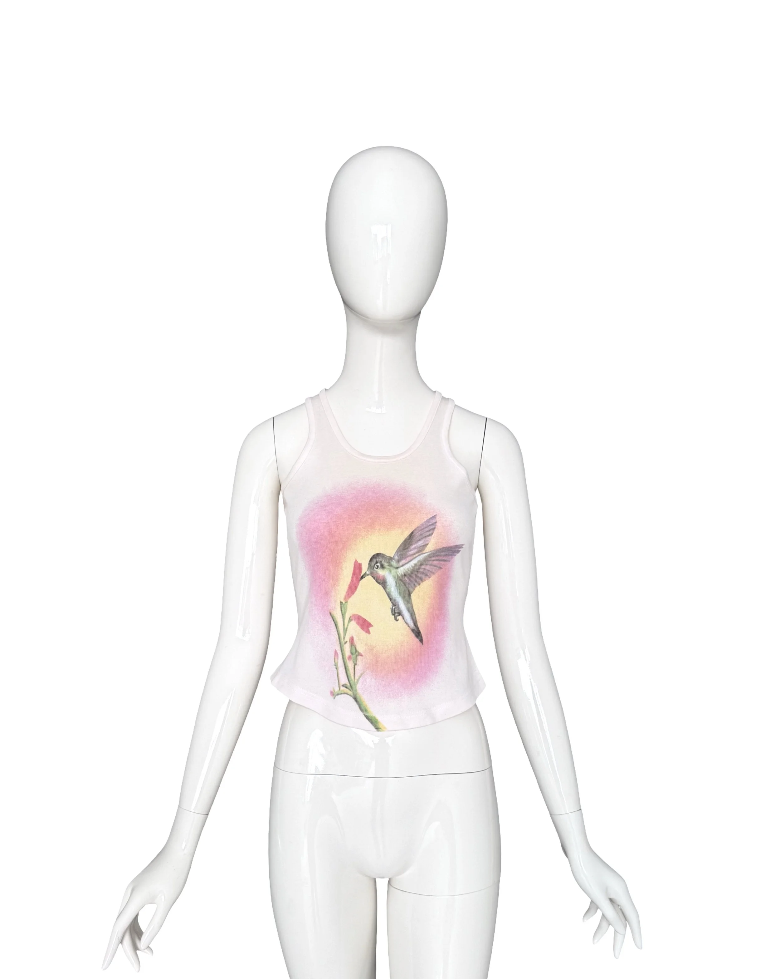 Chloé by Stella McCartney Spring Summer 1999 Runway Hummingbird Print Tank Top.jpg