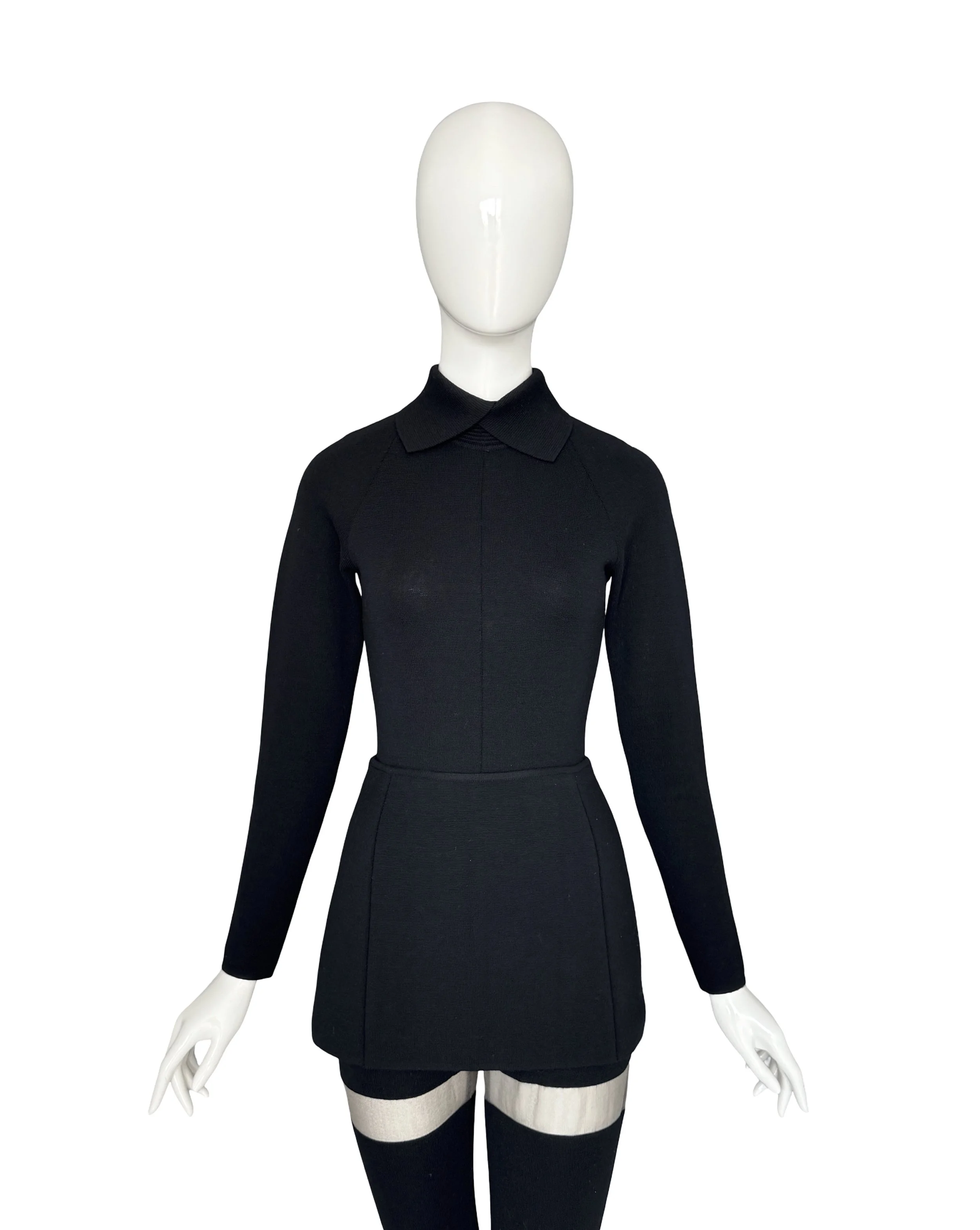 Gianfranco Ferré Fall/Winter 1994 Runway Black Jersey Jumpsuit & Matching Skirtjpg