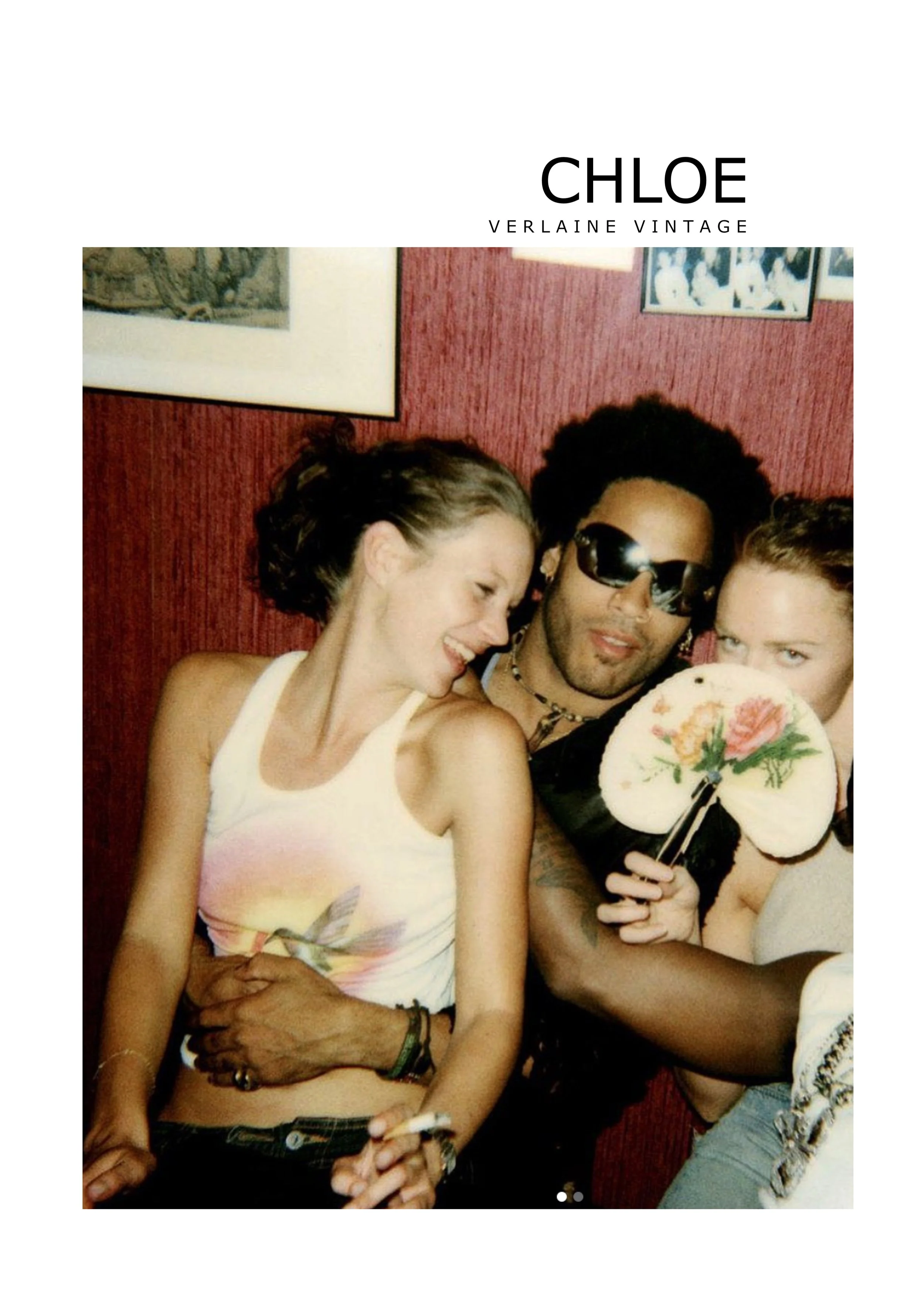 Chloé by Stella McCartney Spring Summer 1999 Runway Hummingbird Print Tank Topjpg