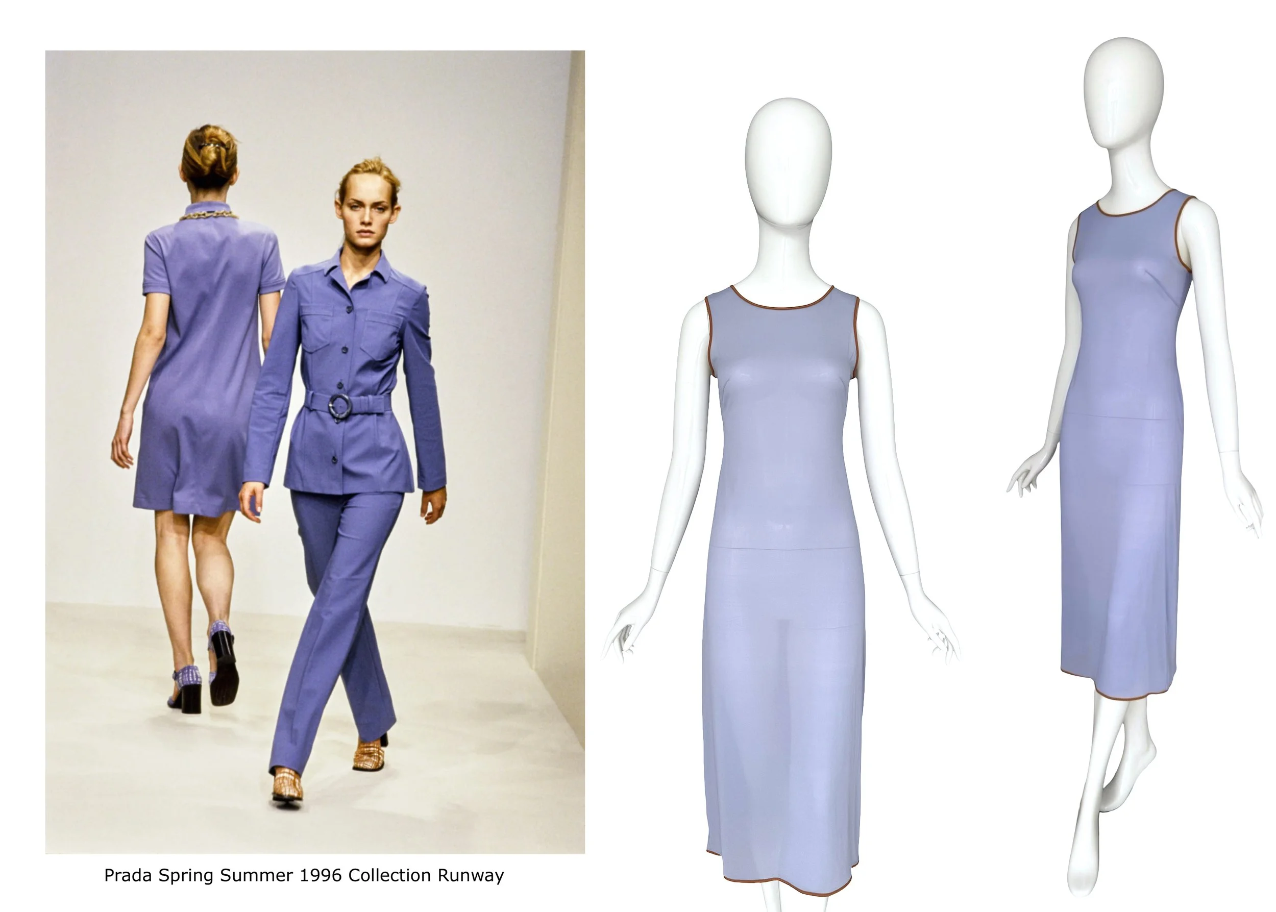Prada Spring Summer 1996 Collection Silk Dress at Verlaine Vintage