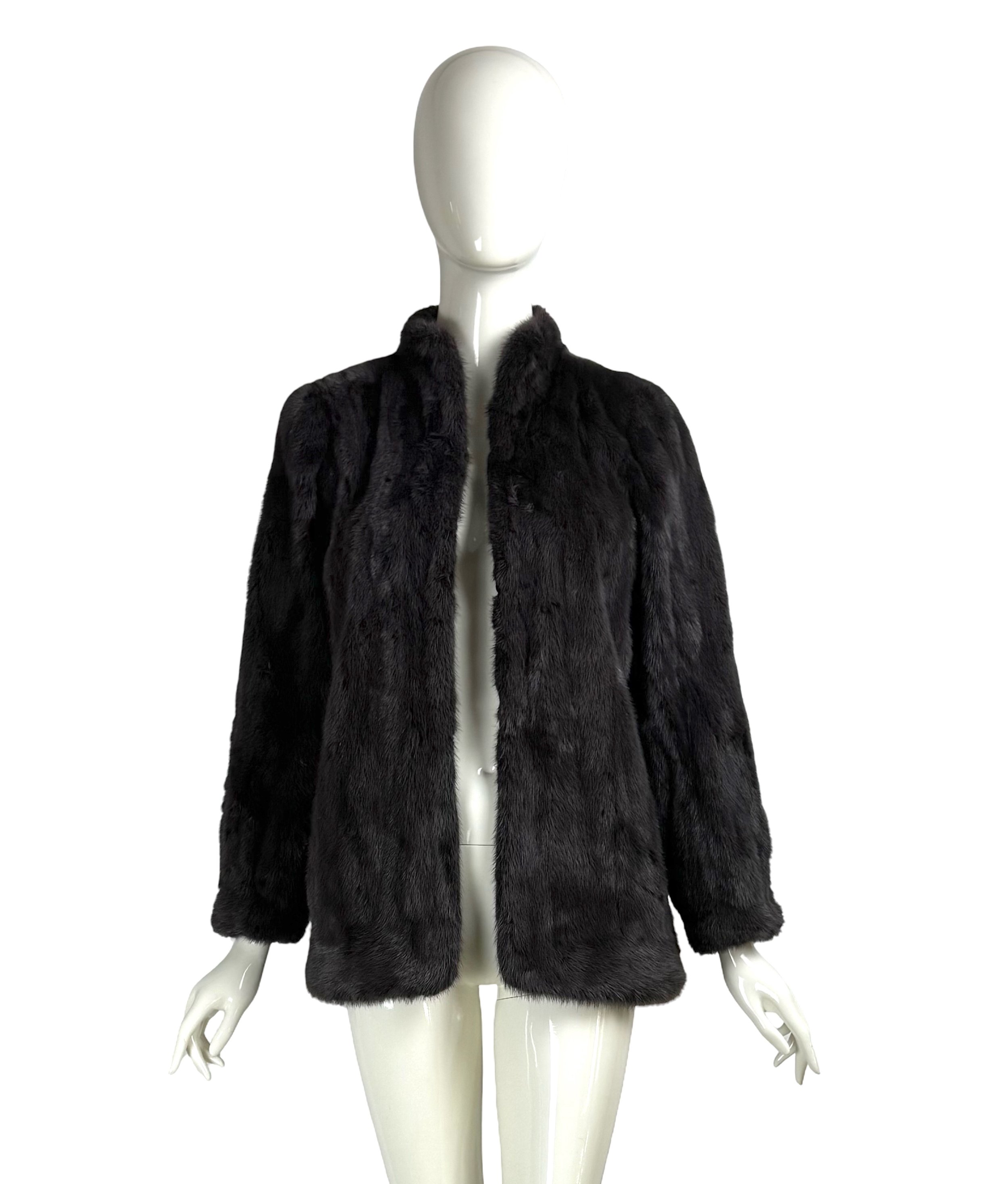 1970s Vintage Yves Saint Laurent Prune Mink Fur Coat with YSL Logo Lining.jpg