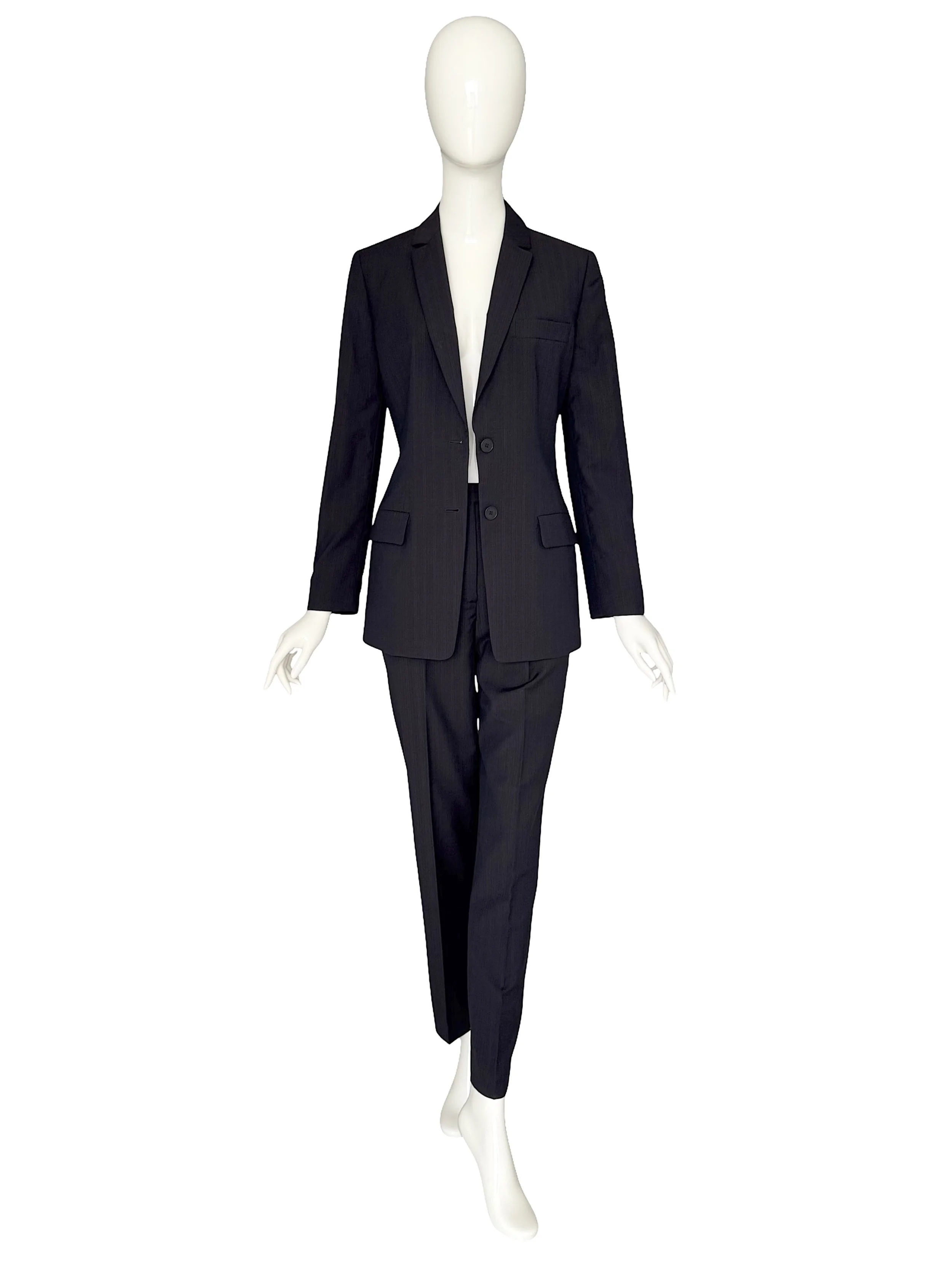 Calvin Klein Collection by Calvin Klein Vintage 1990's Tailored Pin Stripe Suit