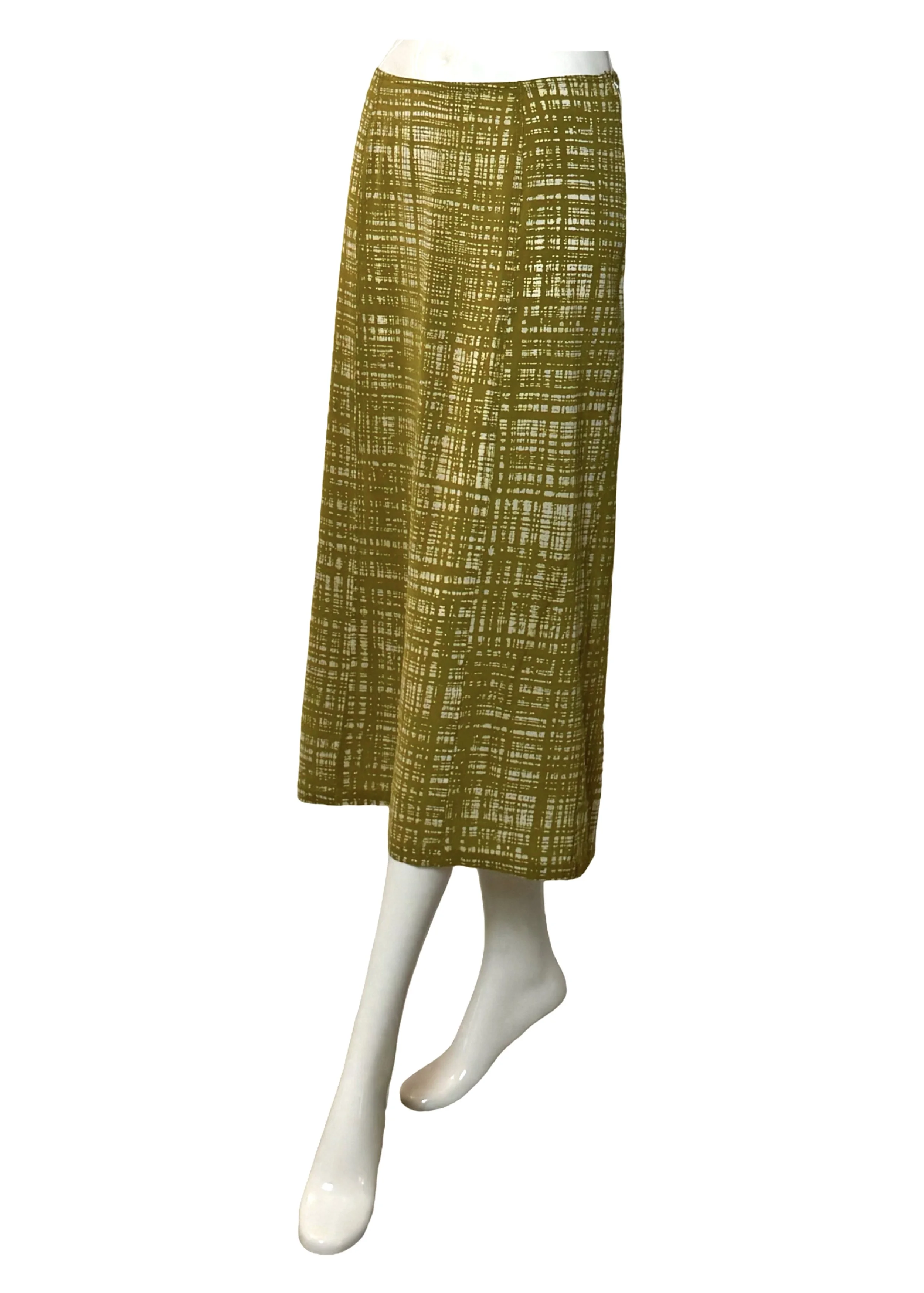 Prada by Miuccia Prada Spring Summer 1996 Runway Collection Silk Printed Skirt.jpg