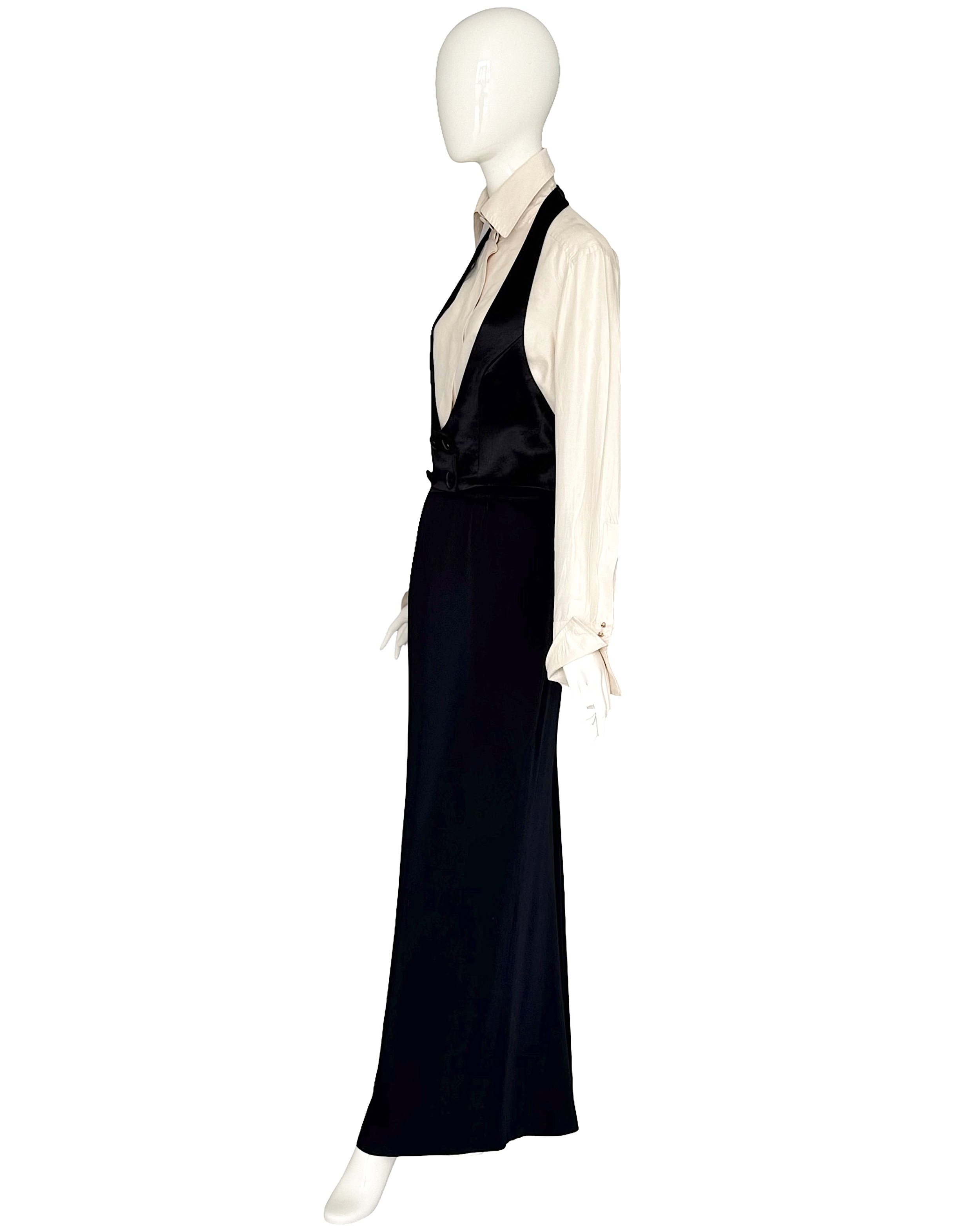 Gianfranco Ferré Vintage Fall Winter 1995 Runway Three-Piece Tuxedo-Inspired Set
