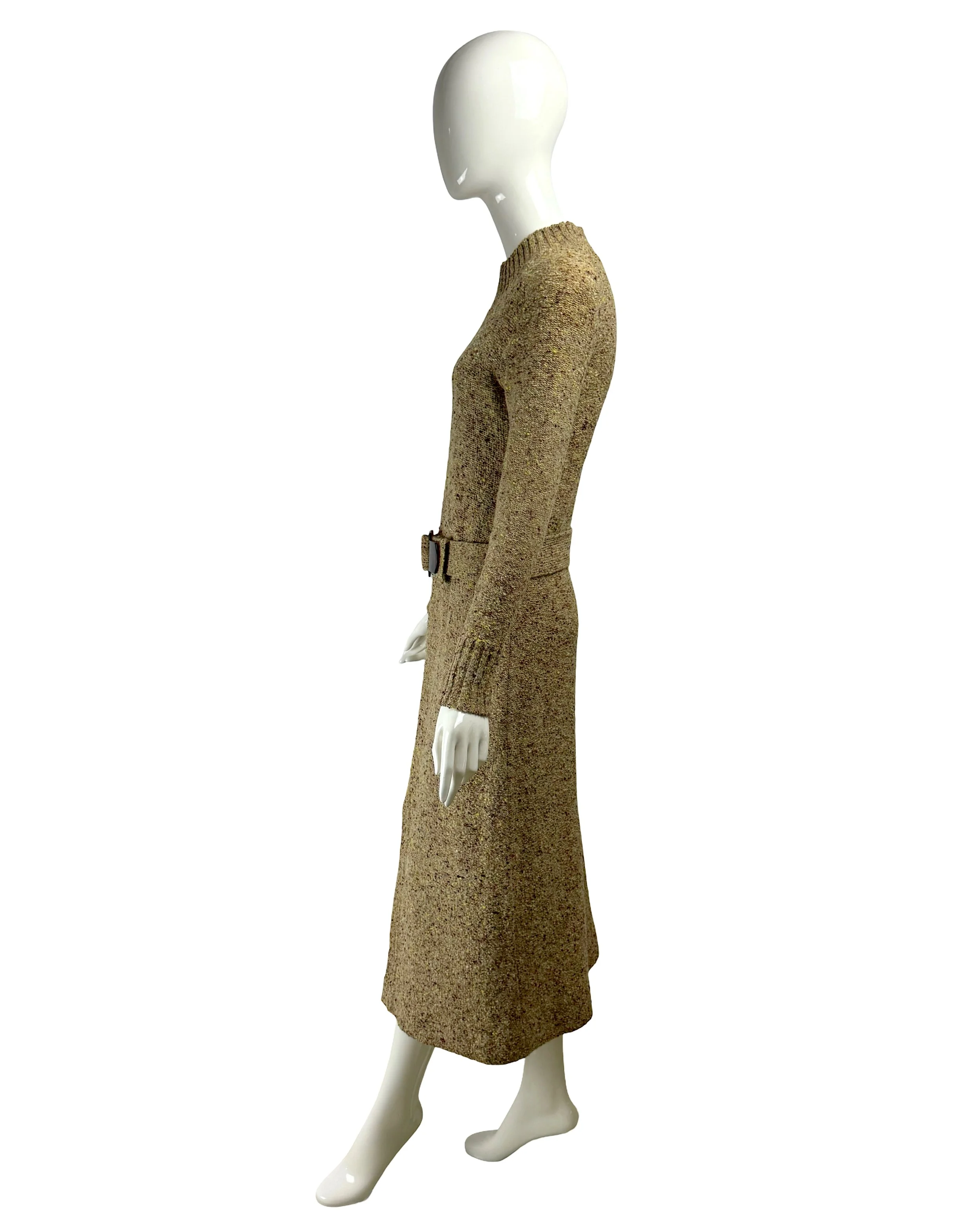 Jacques Esterel vintage 1970s wool knitted dress with matching belt.jpg